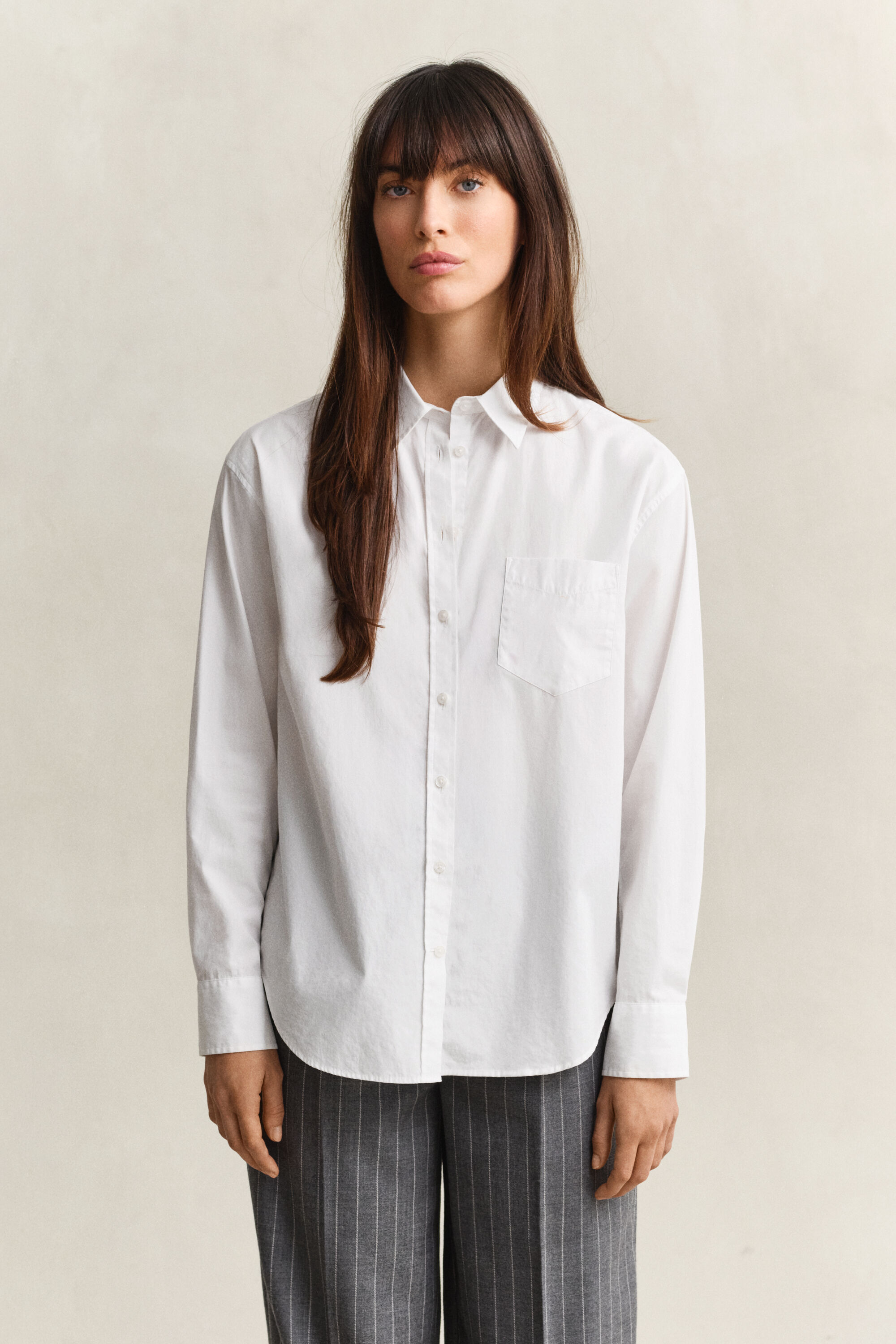 Regular Fit Classic Popeline Bluse