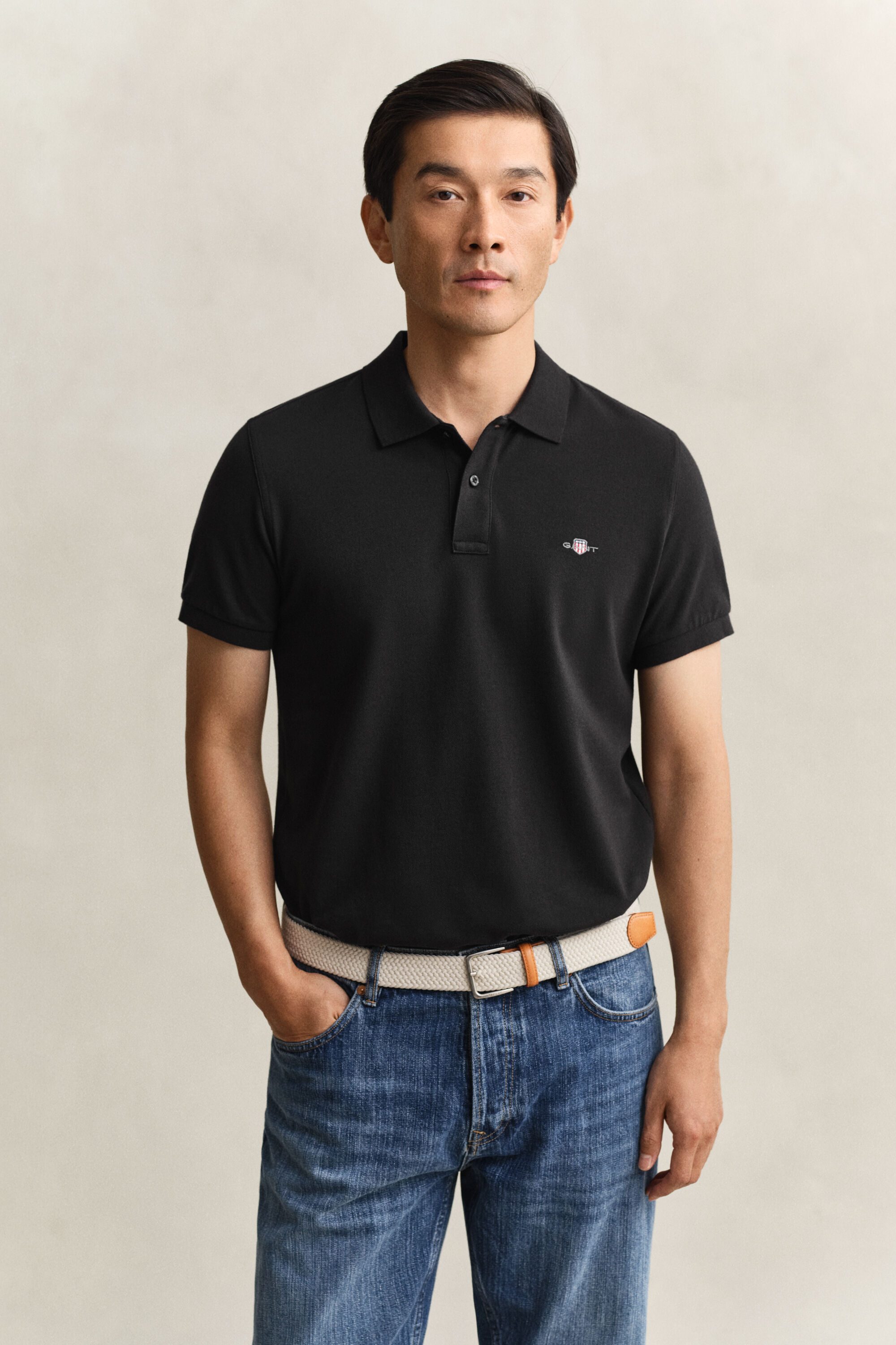 Slim Fit Archive Shield Piqué Poloshirt