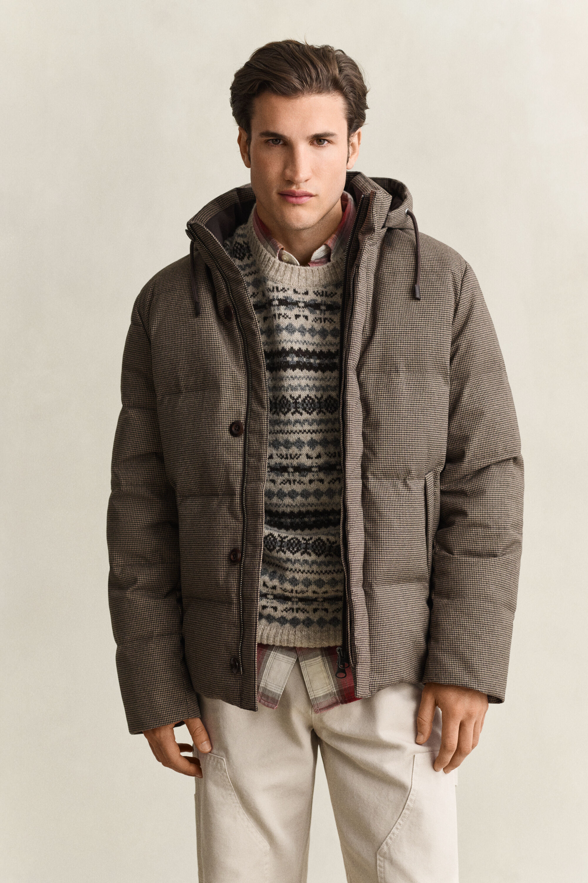 Flanelldaunenjacke