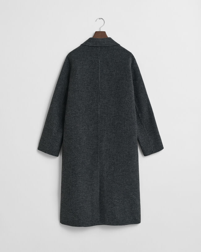 Handgen&auml;hter Mantel mit Karomuster