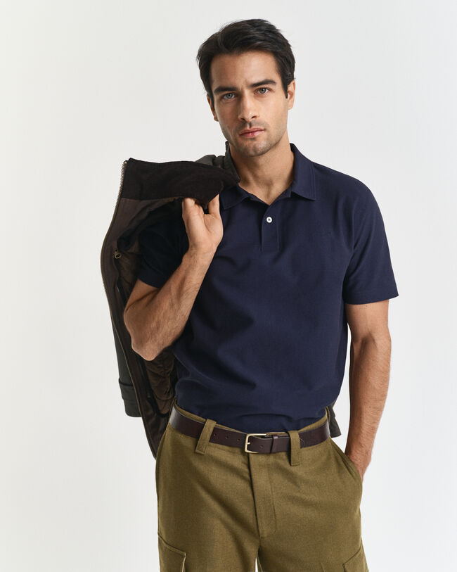 Poloshirt in Twill-Struktur