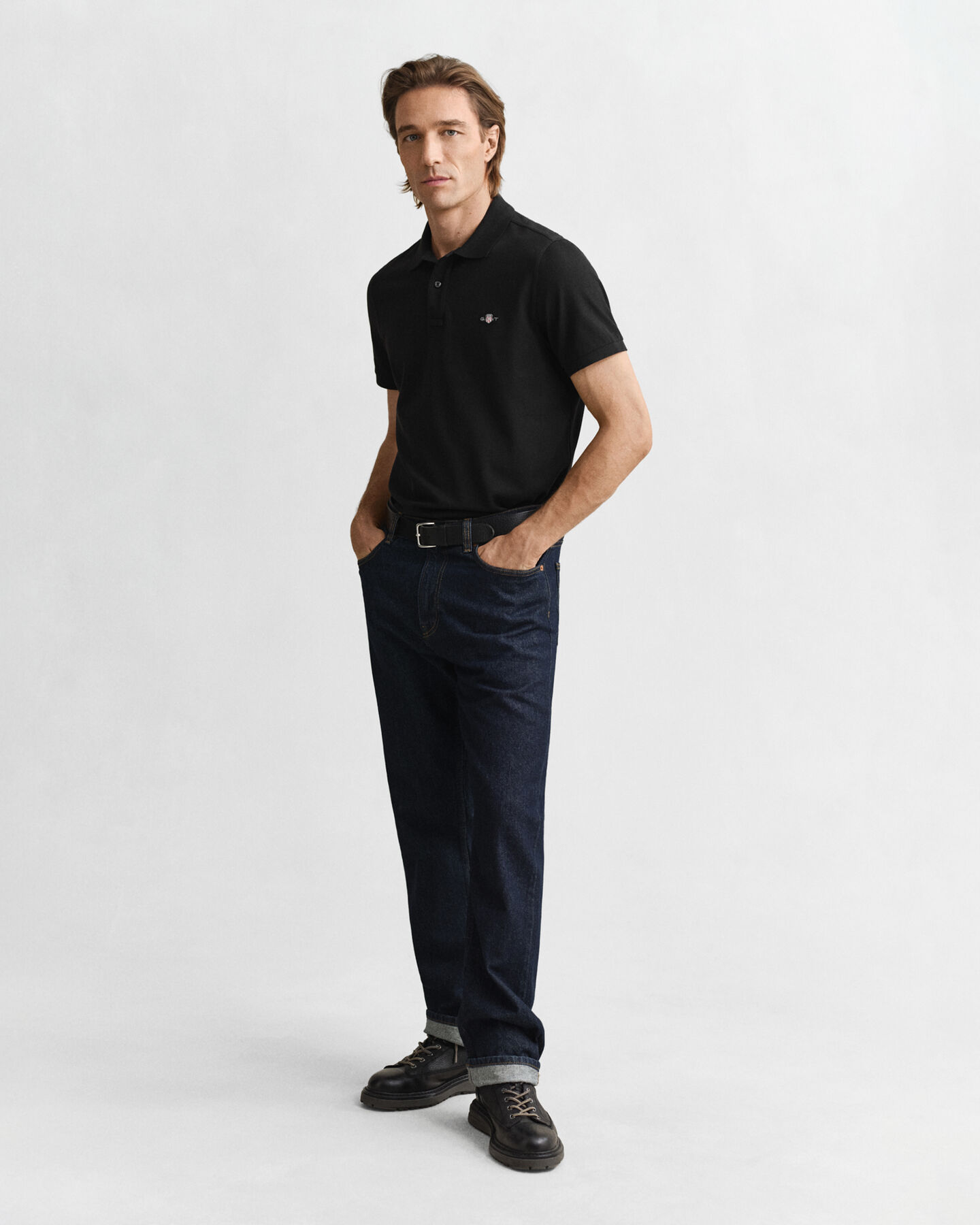Regular Fit Shield Piqu&eacute; Poloshirt