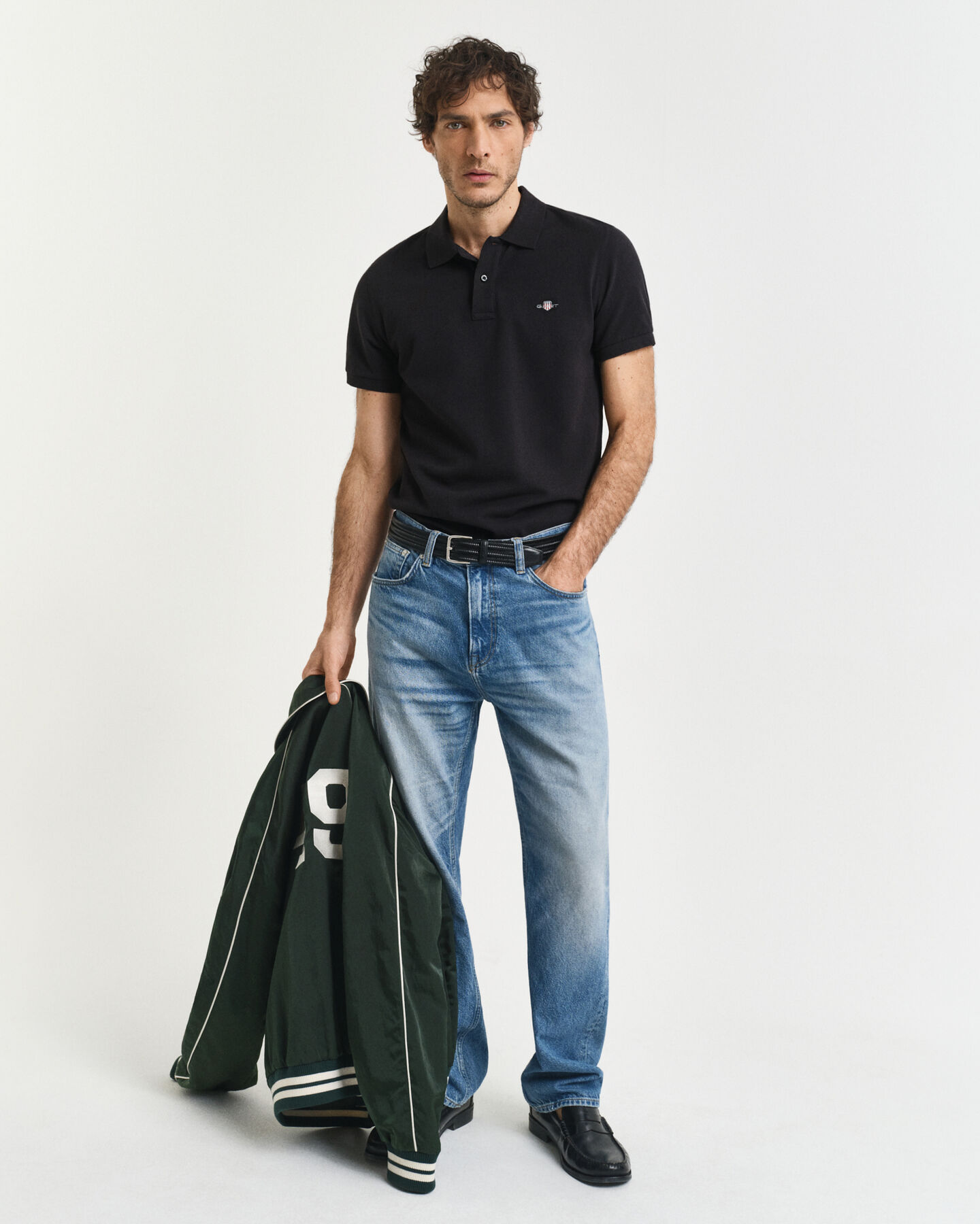 Slim Fit Archive Shield Piqu&eacute; Poloshirt