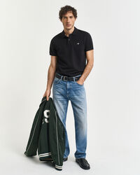 Slim Fit Archive Shield Piqu&eacute; Poloshirt