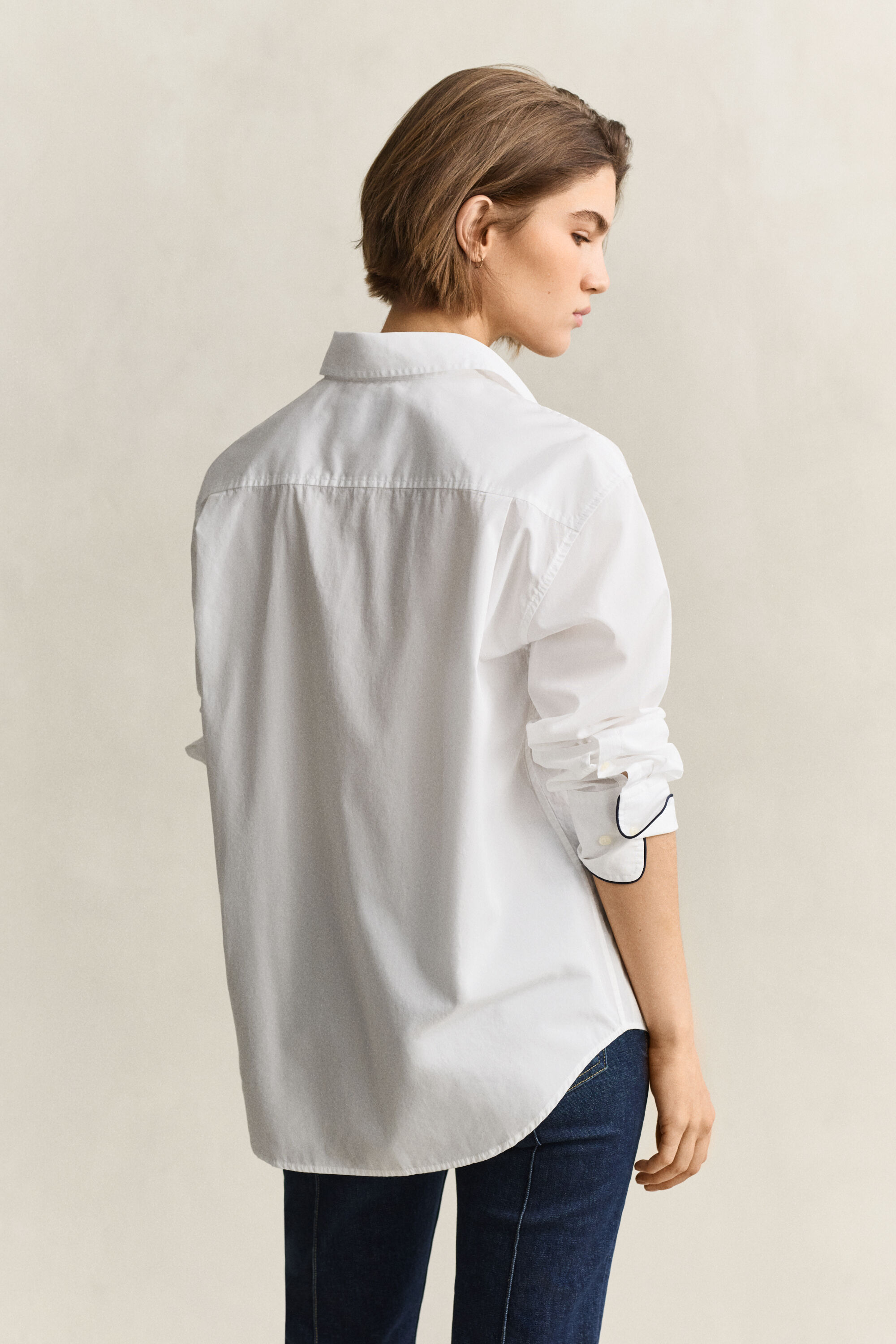 Bluse mit Paspeln
