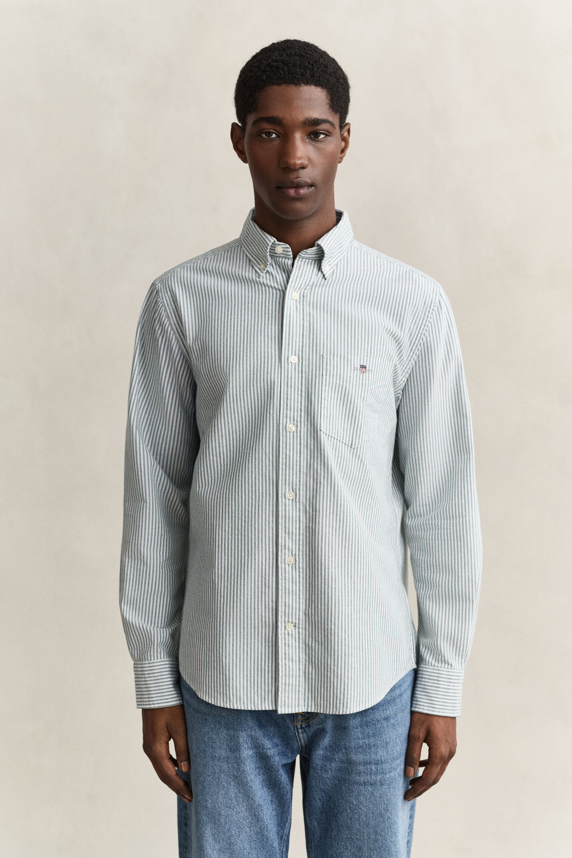 Classic Regular Fit Oxford-Hemd mit Streifen