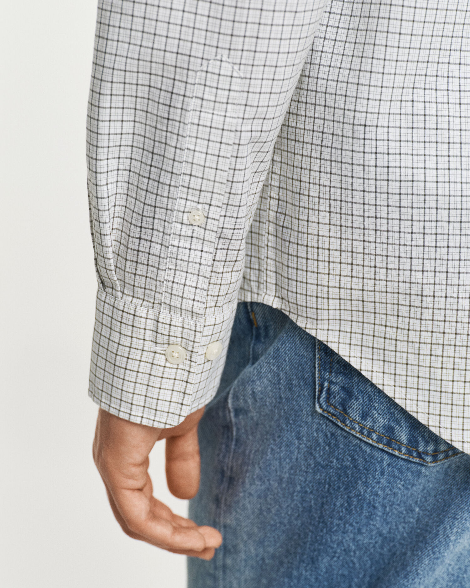 Regular Fit Classic Popeline Hemd mit Karomuster