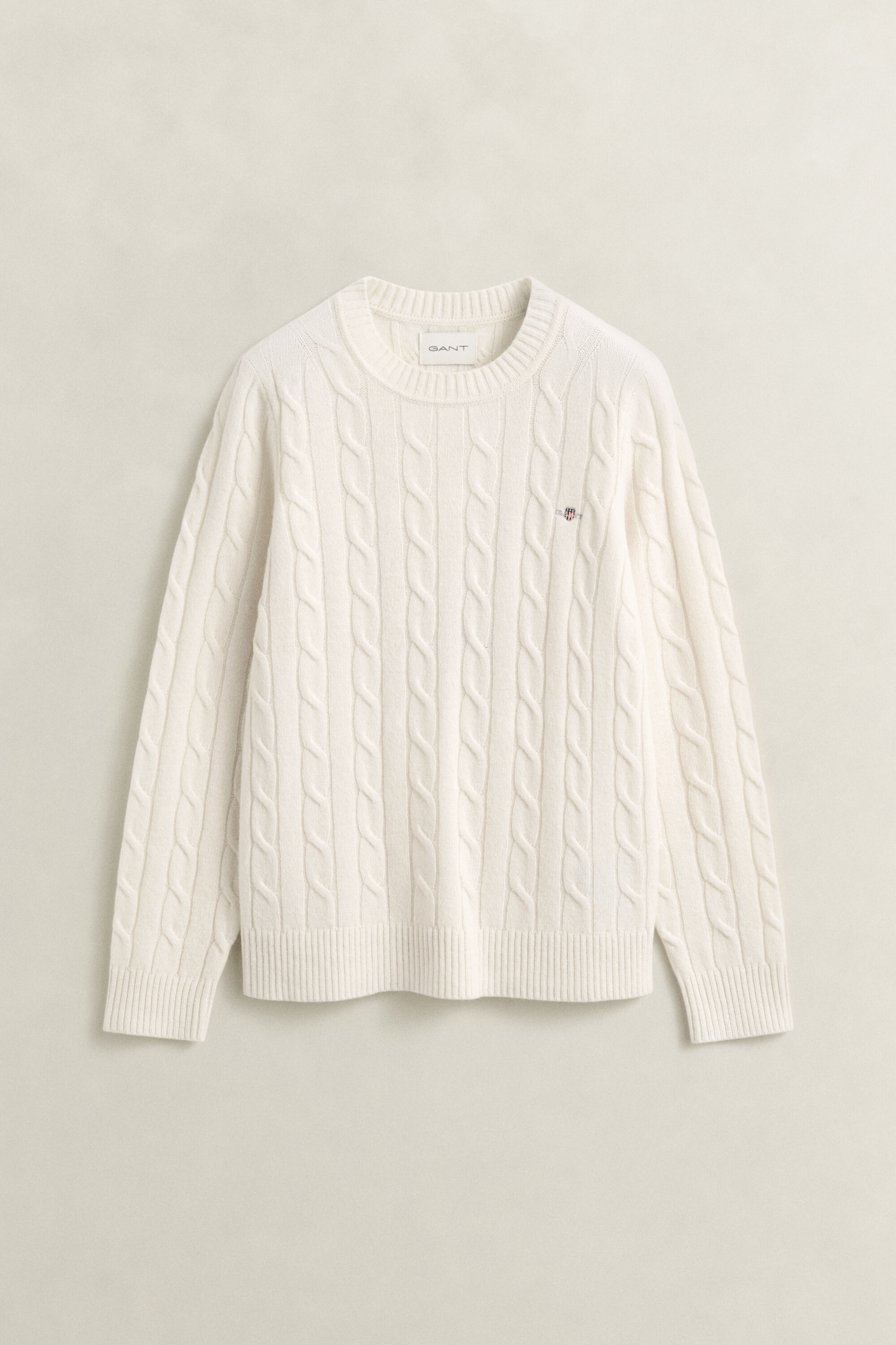 Zopfstrickpullover aus Lambswool