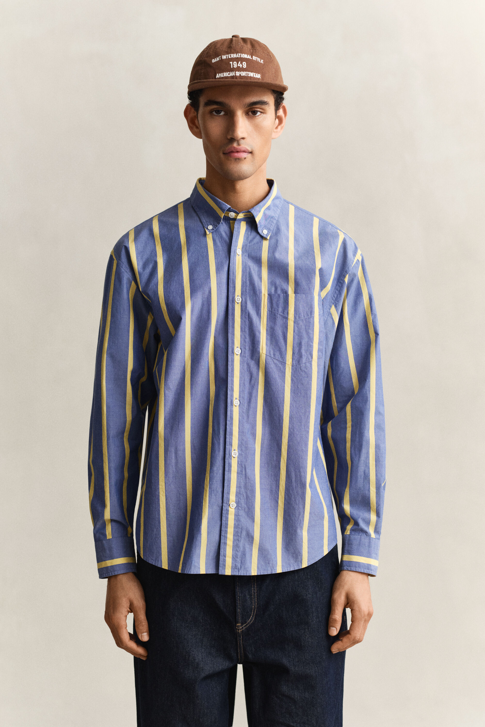 Gestreiftes Heritage Poplin Hemd
