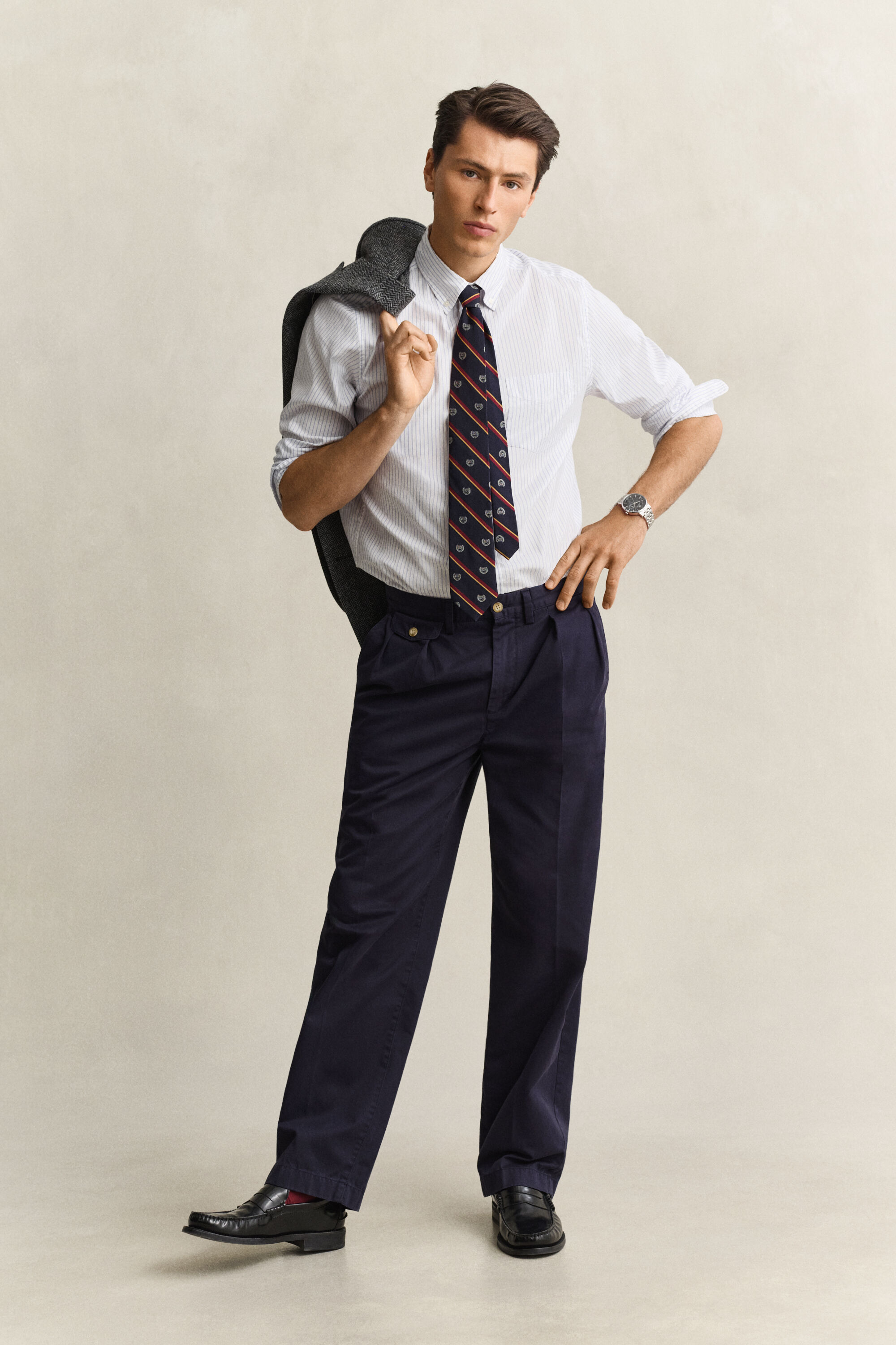 Gant x Yale Oxford-Hemd mit Streifen