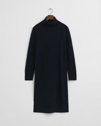 Rollkragenkleid mit Strickdetails