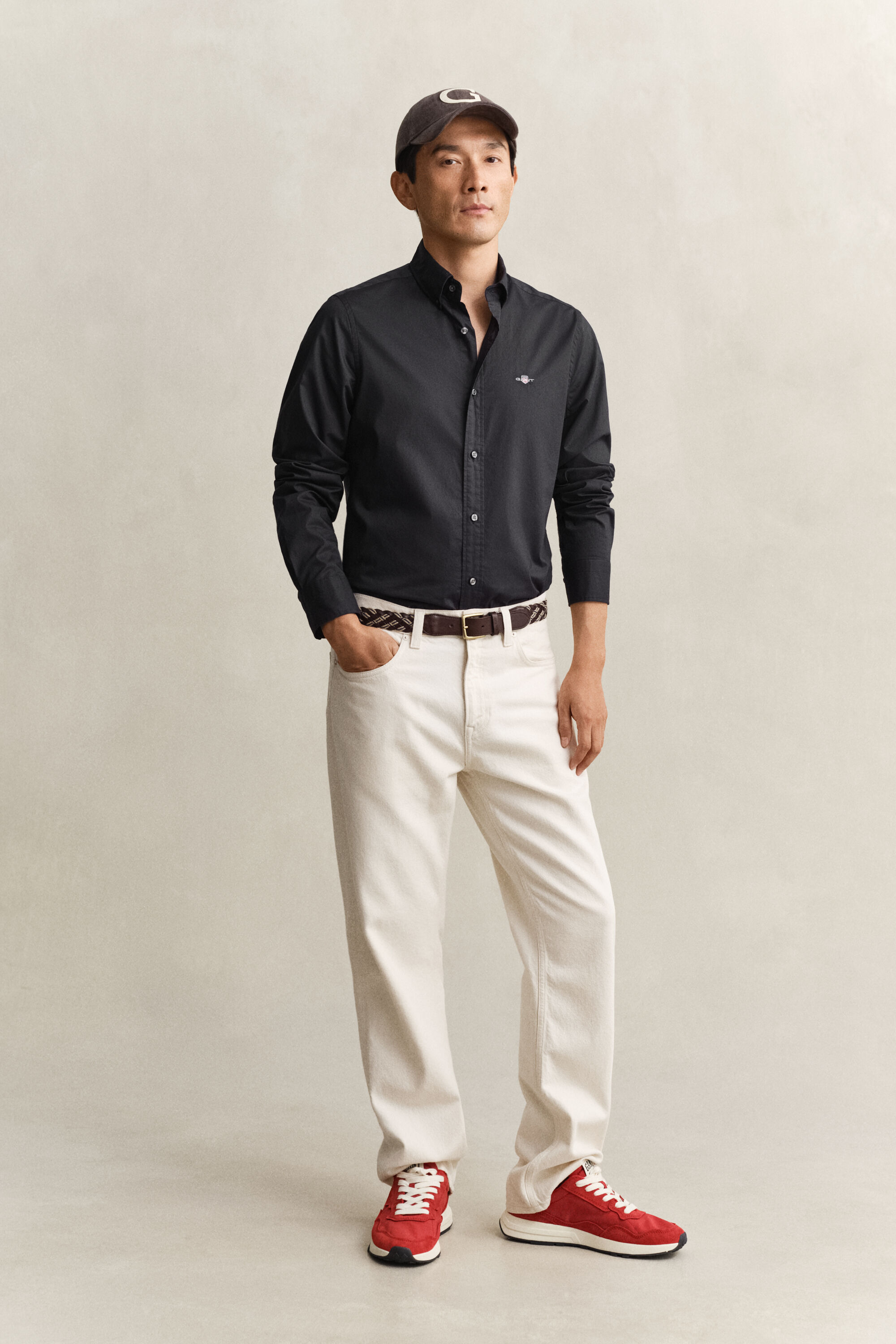 Slim Fit Classic Popeline Hemd