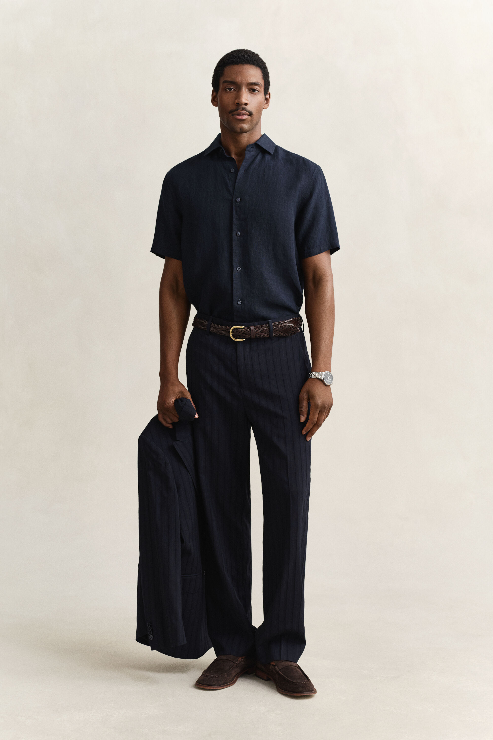 Kurzarmhemd aus Leinen