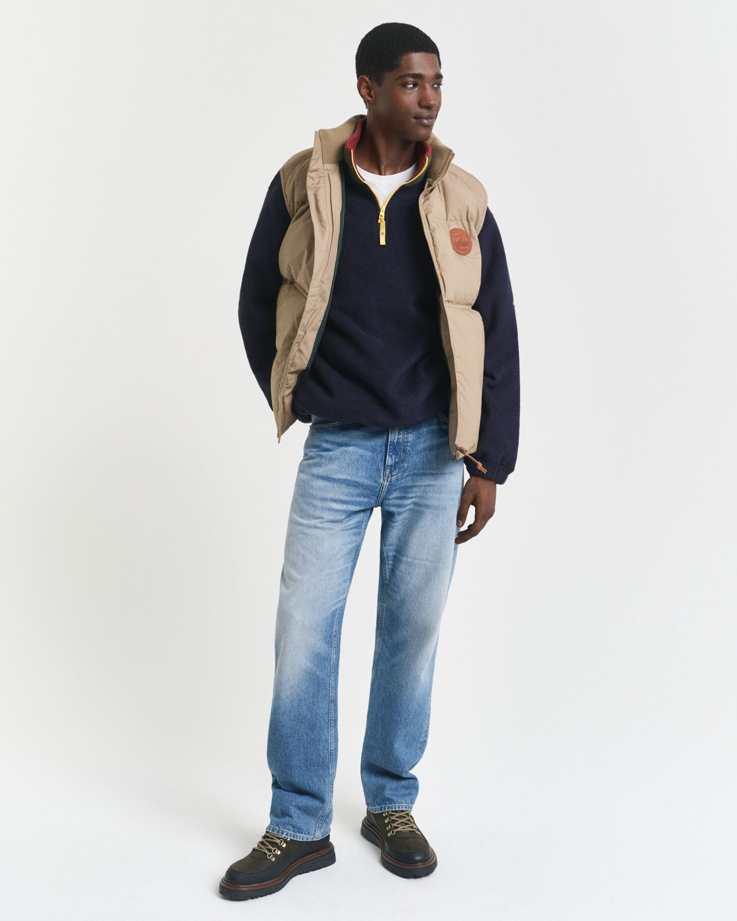 Fleeceshirt im Blockfarbendesign