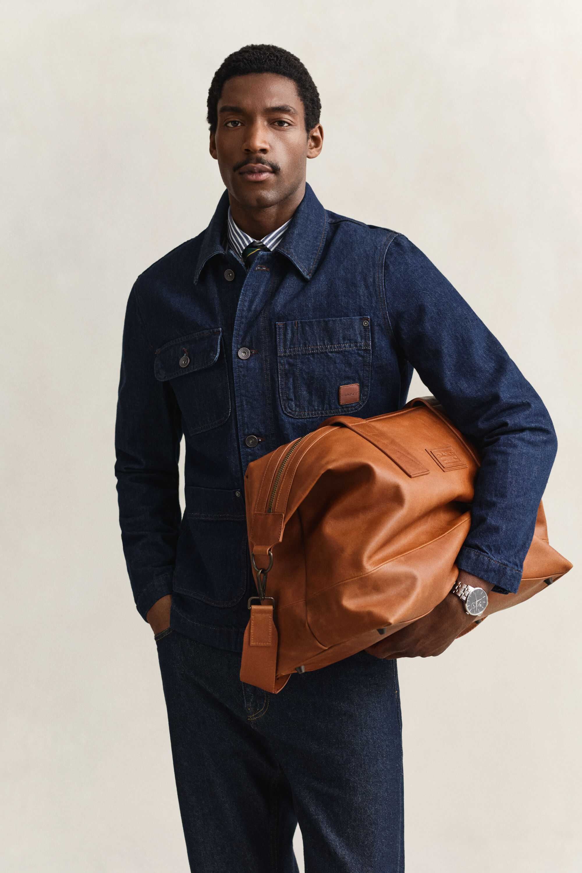 Duffel Bag aus Leder