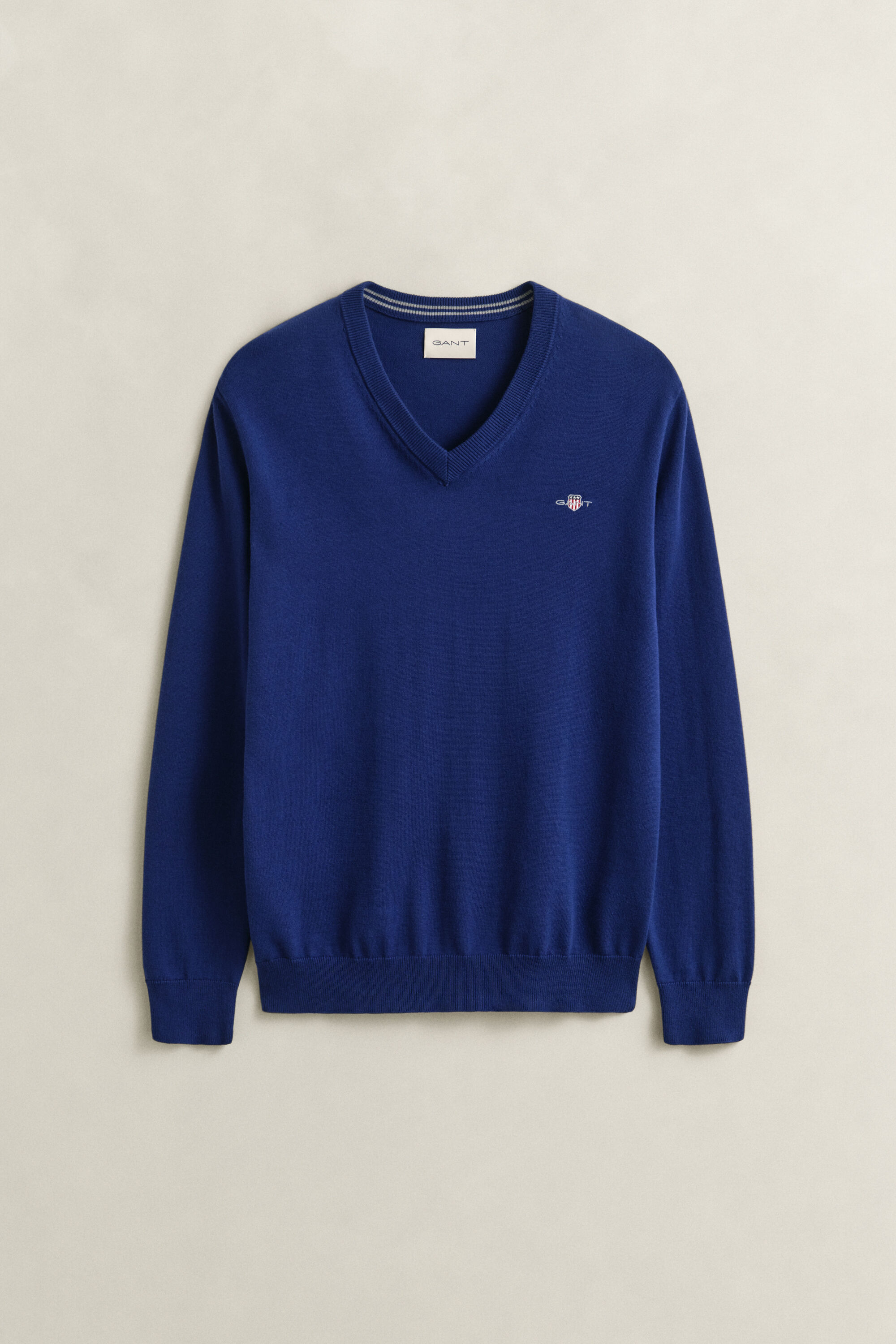 Klassischer V-Neck Pullover aus Baumwolle