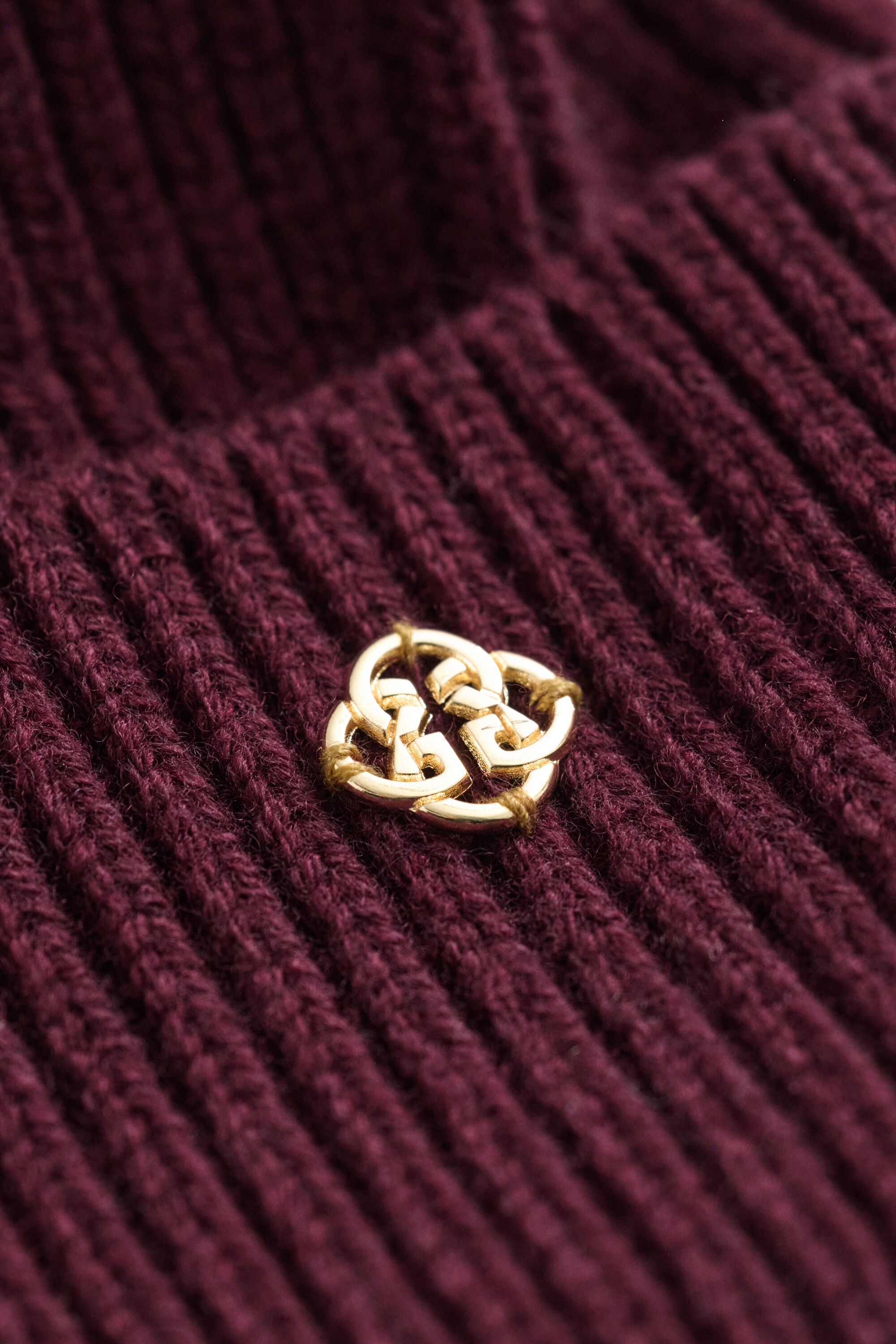 Gerippte Beanie aus Wolle