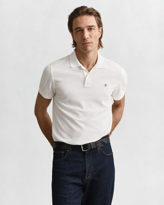 Regular Fit Shield Piqu&eacute; Poloshirt