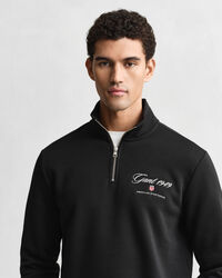 1949 Graphic Sweatshirt mit Rei&szlig;verschlusskragen