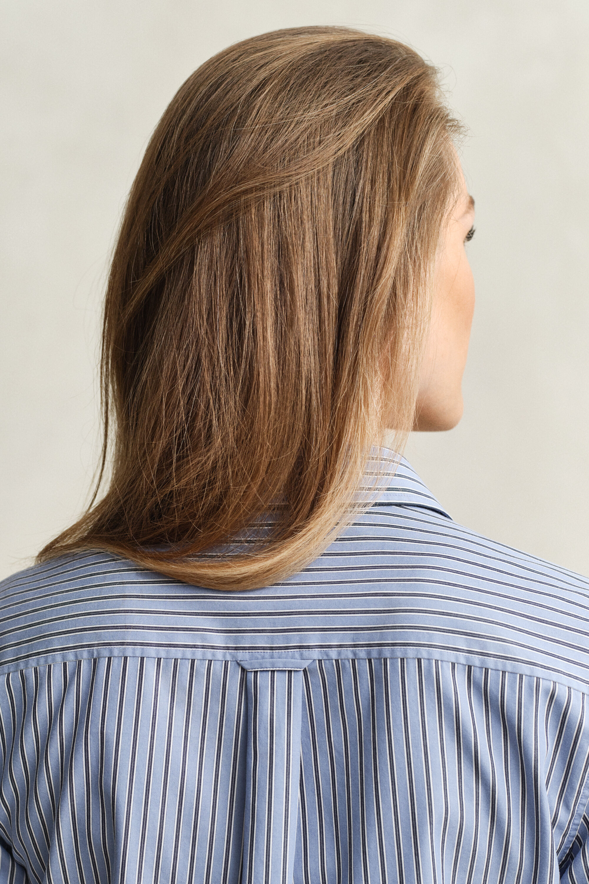 Regular Fit Popeline Bluse mit Streifen