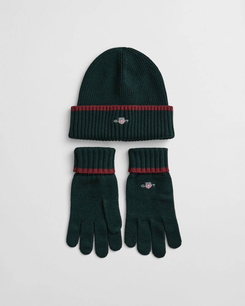 Essential Beanie und Handschuhe im Geschenkset