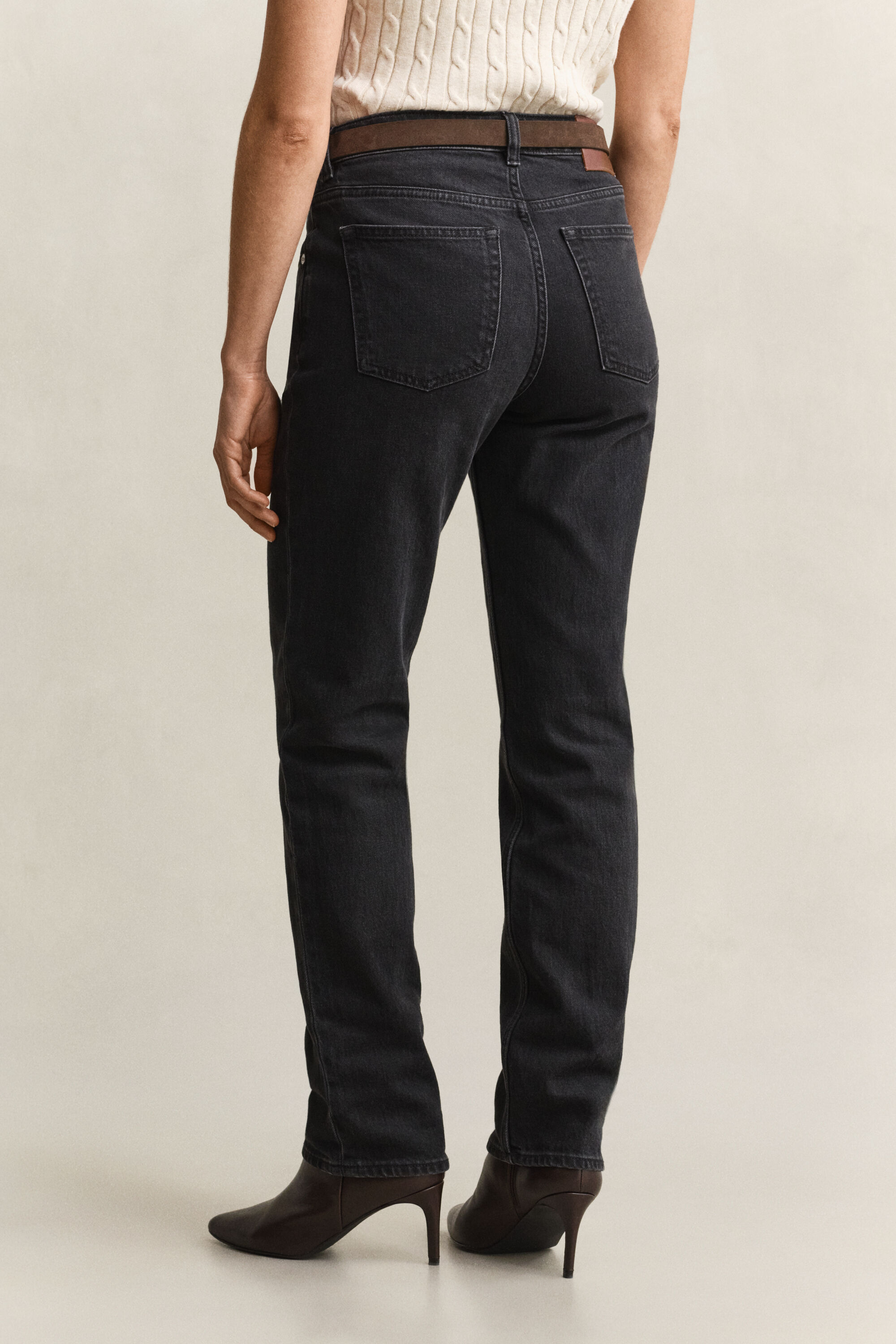 Stretch-Jeans mit geradem Bein