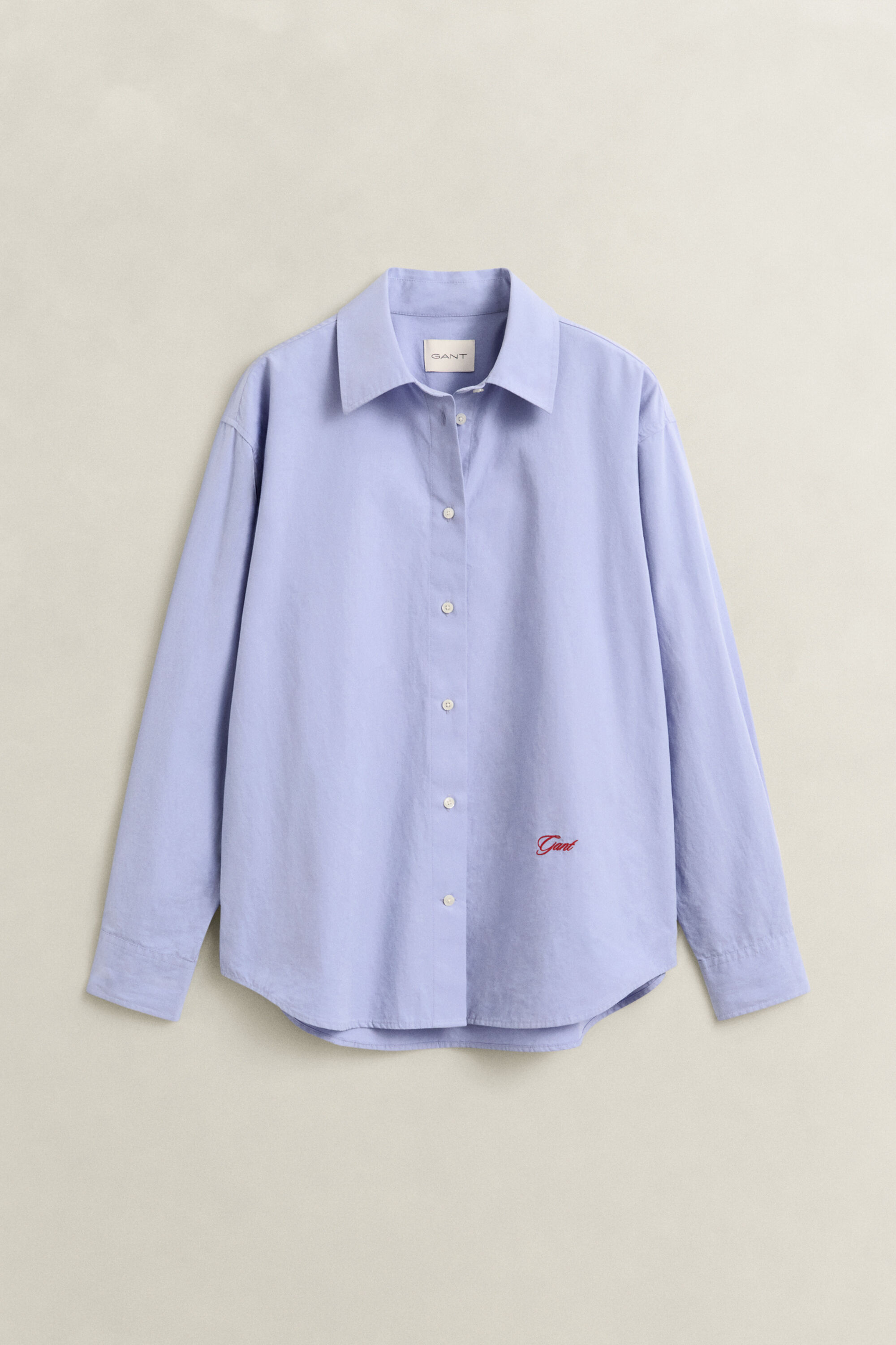 Relaxed Fit Popeline-Bluse