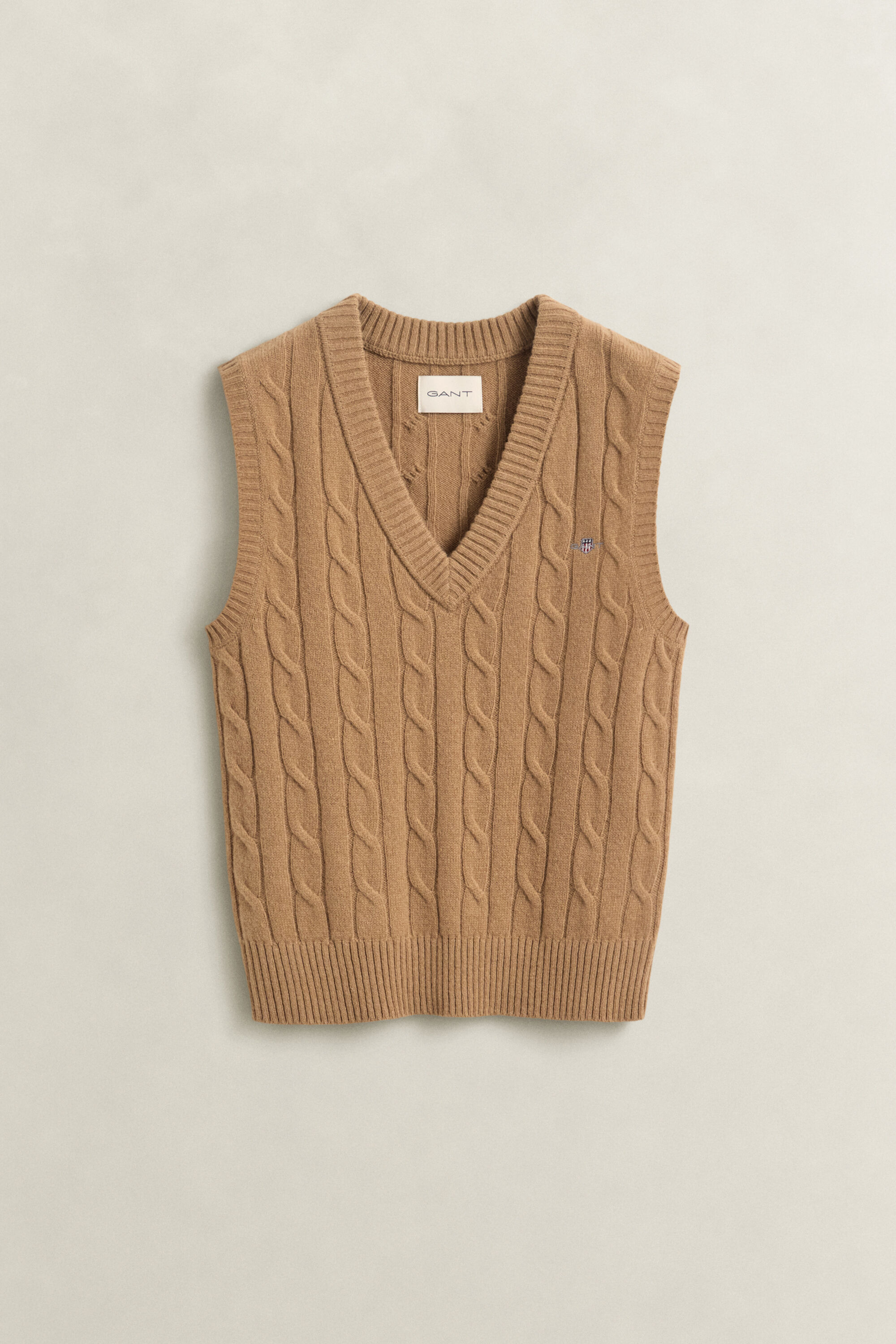 Zopfstrick Pullunder aus Lambswool