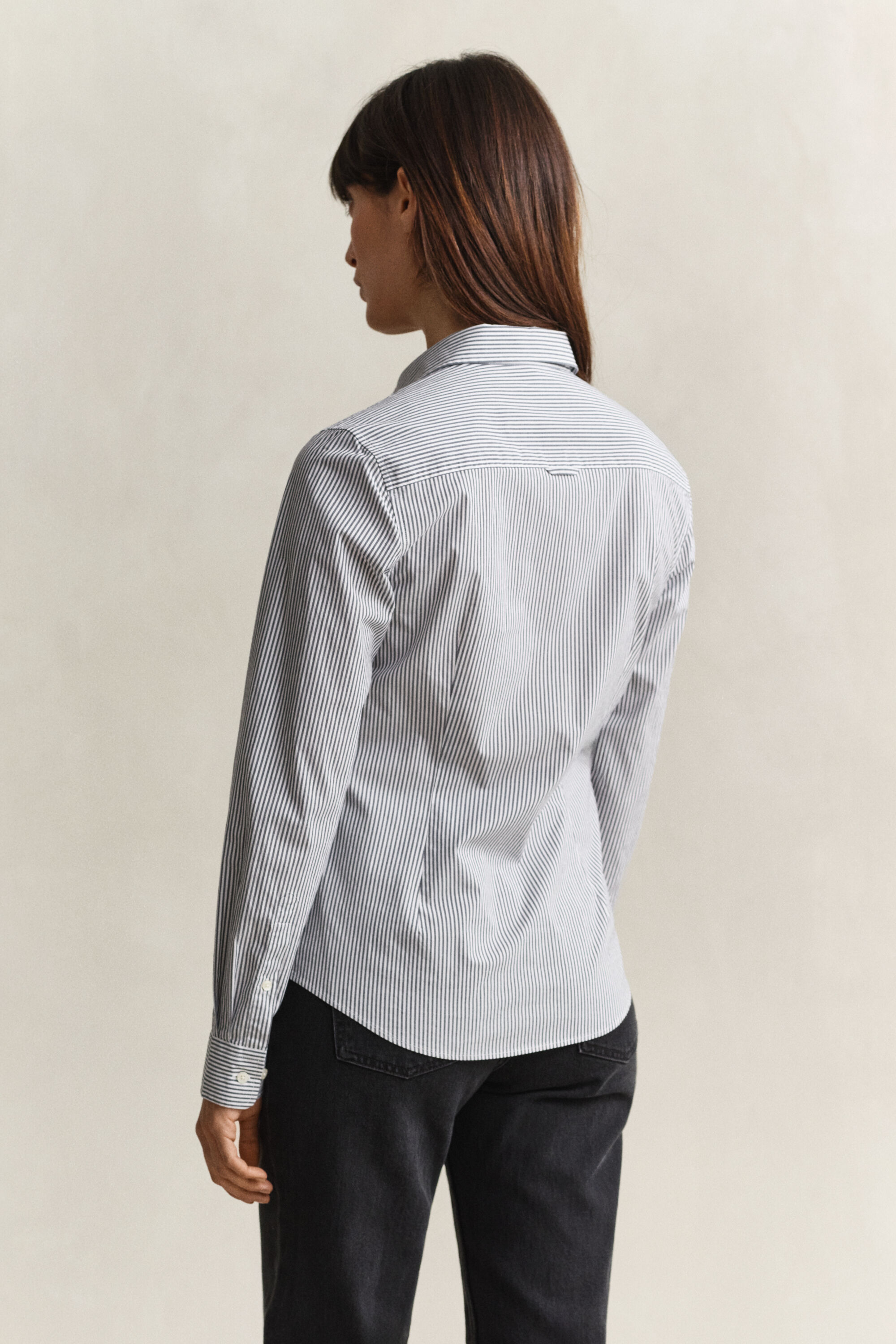Gestreifte Popeline-Bluse