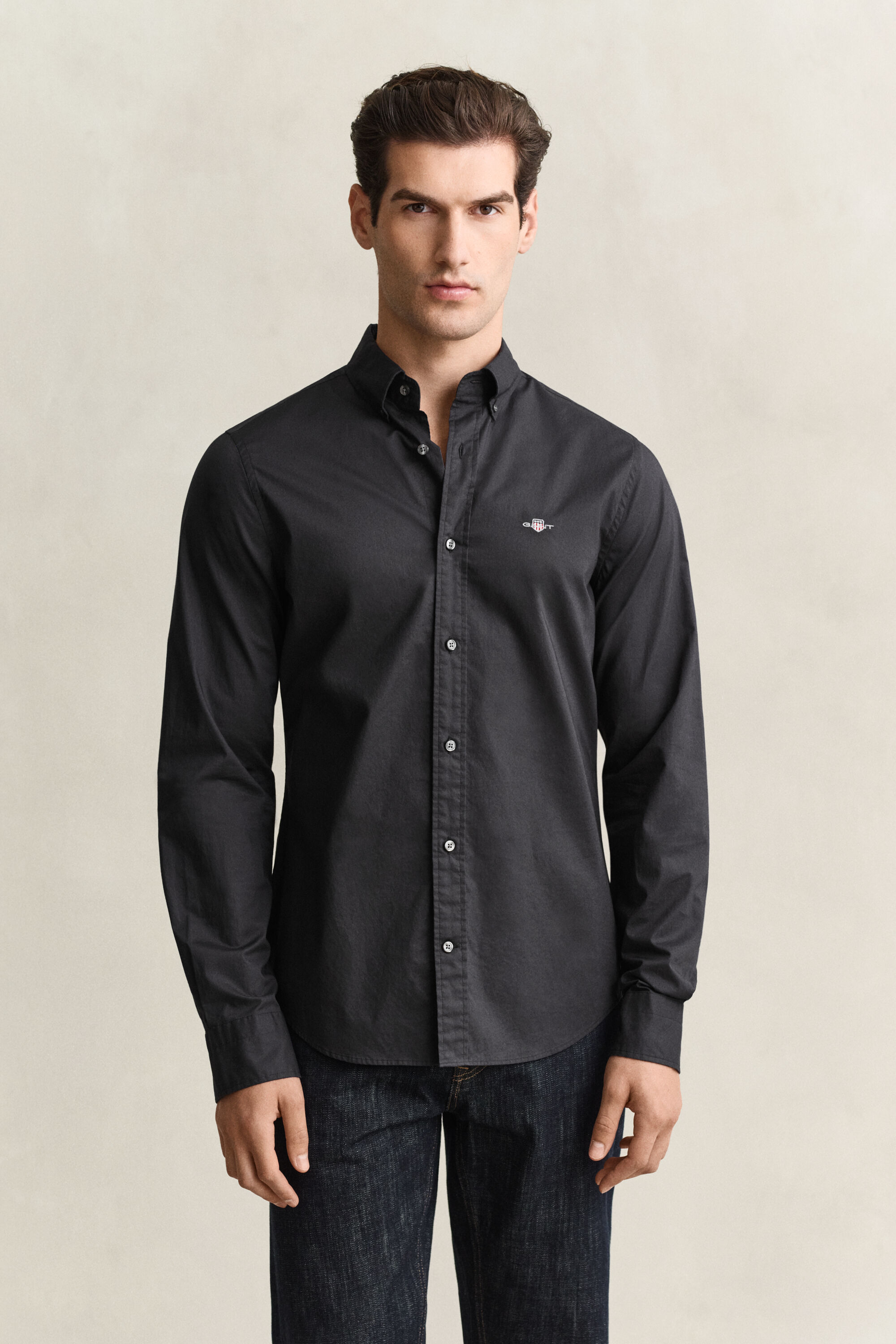Classic Slim Fit Popeline Hemd