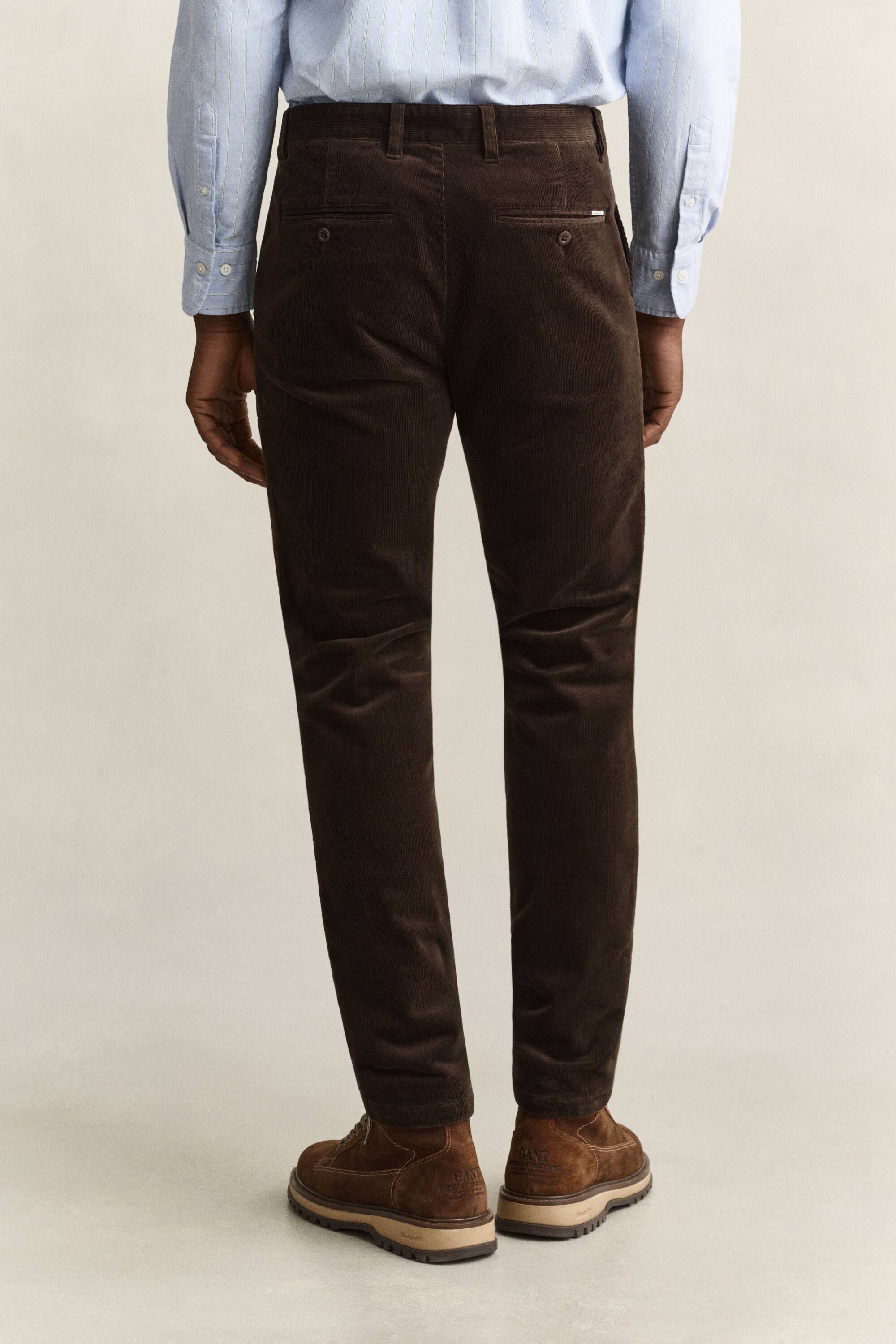 Slim Fit Cord Chinohose