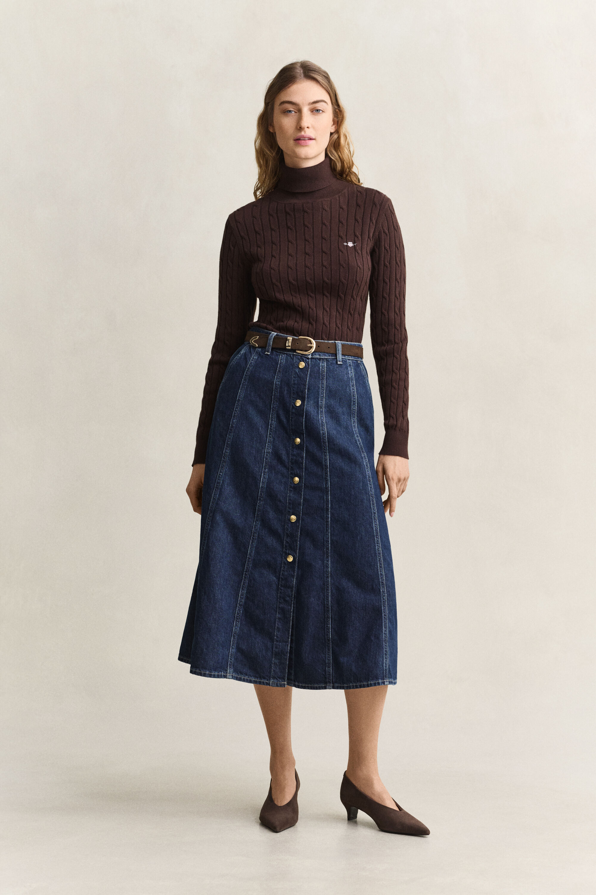 Ausgestellter Jeansrock