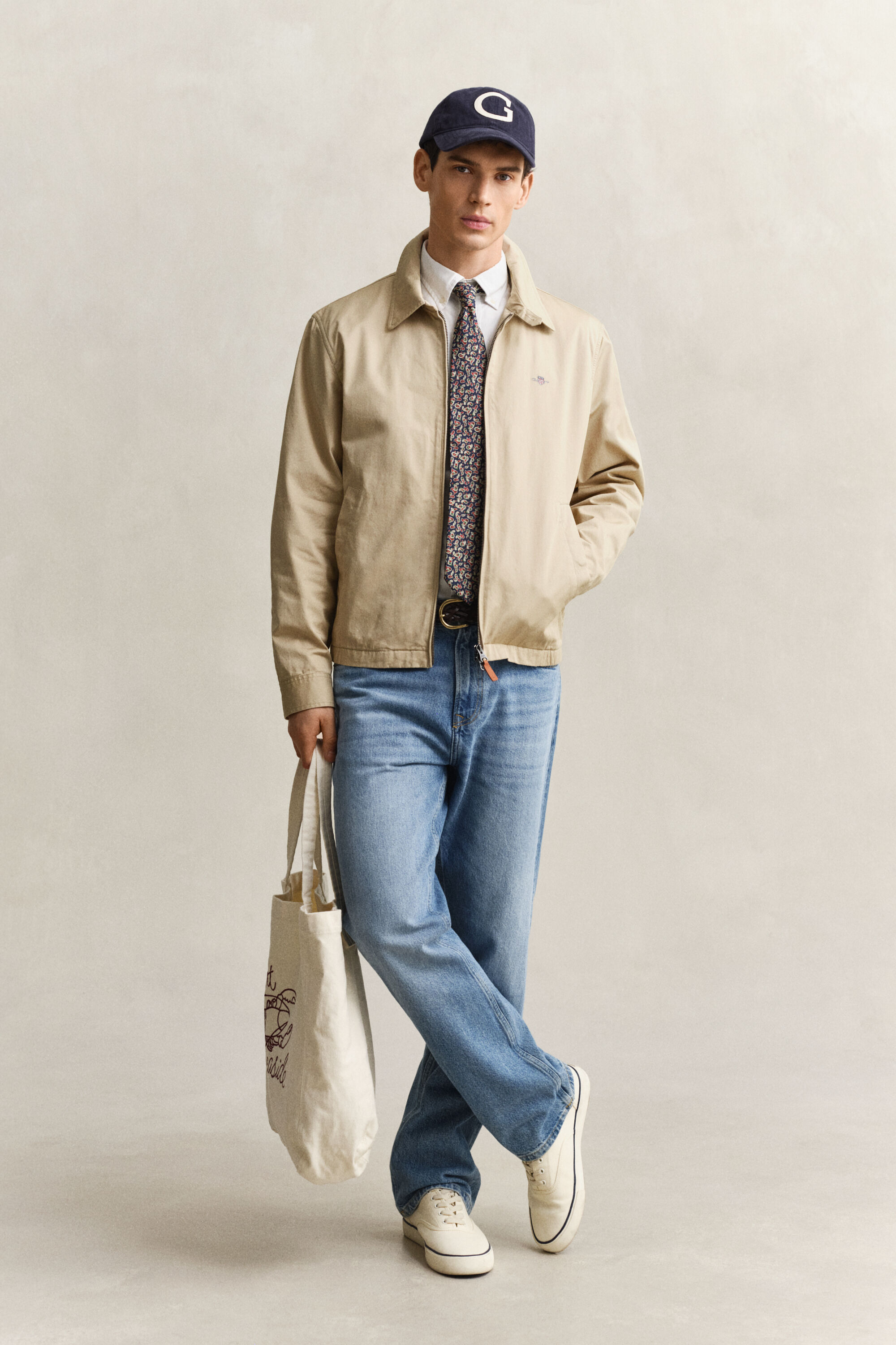 Windcheater Jacke aus Baumwolle