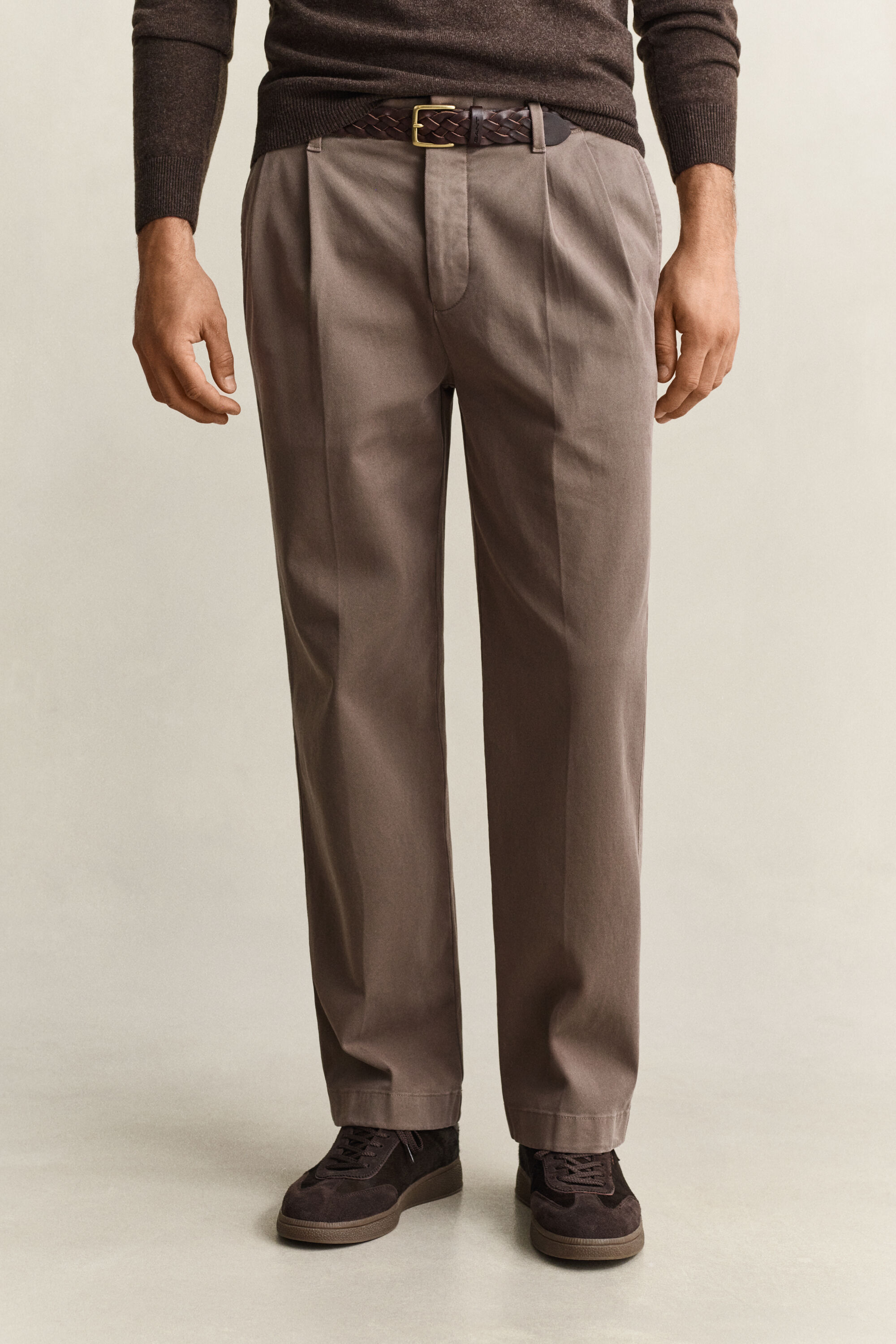 Chinohose aus angerauter Baumwolle