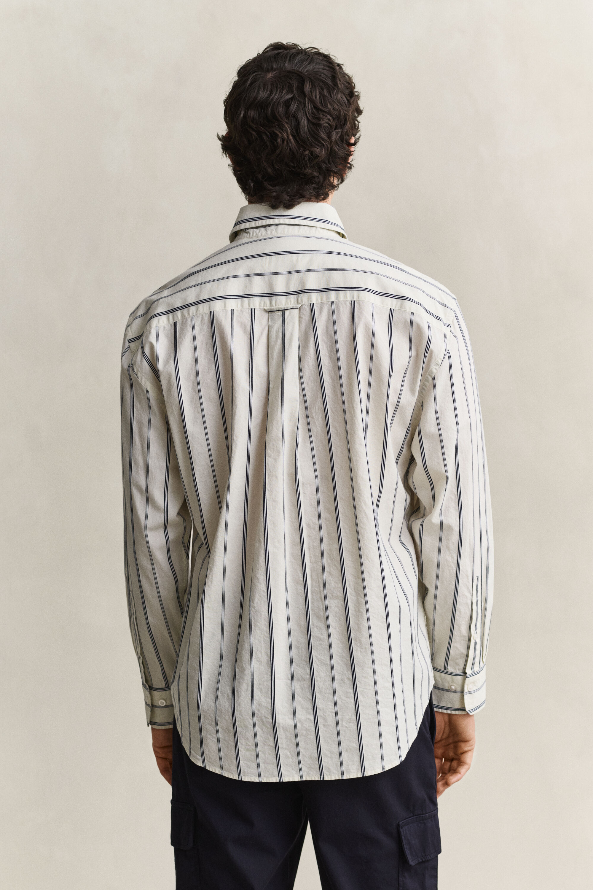 Relaxed Fit Dobby Stripe Hemd