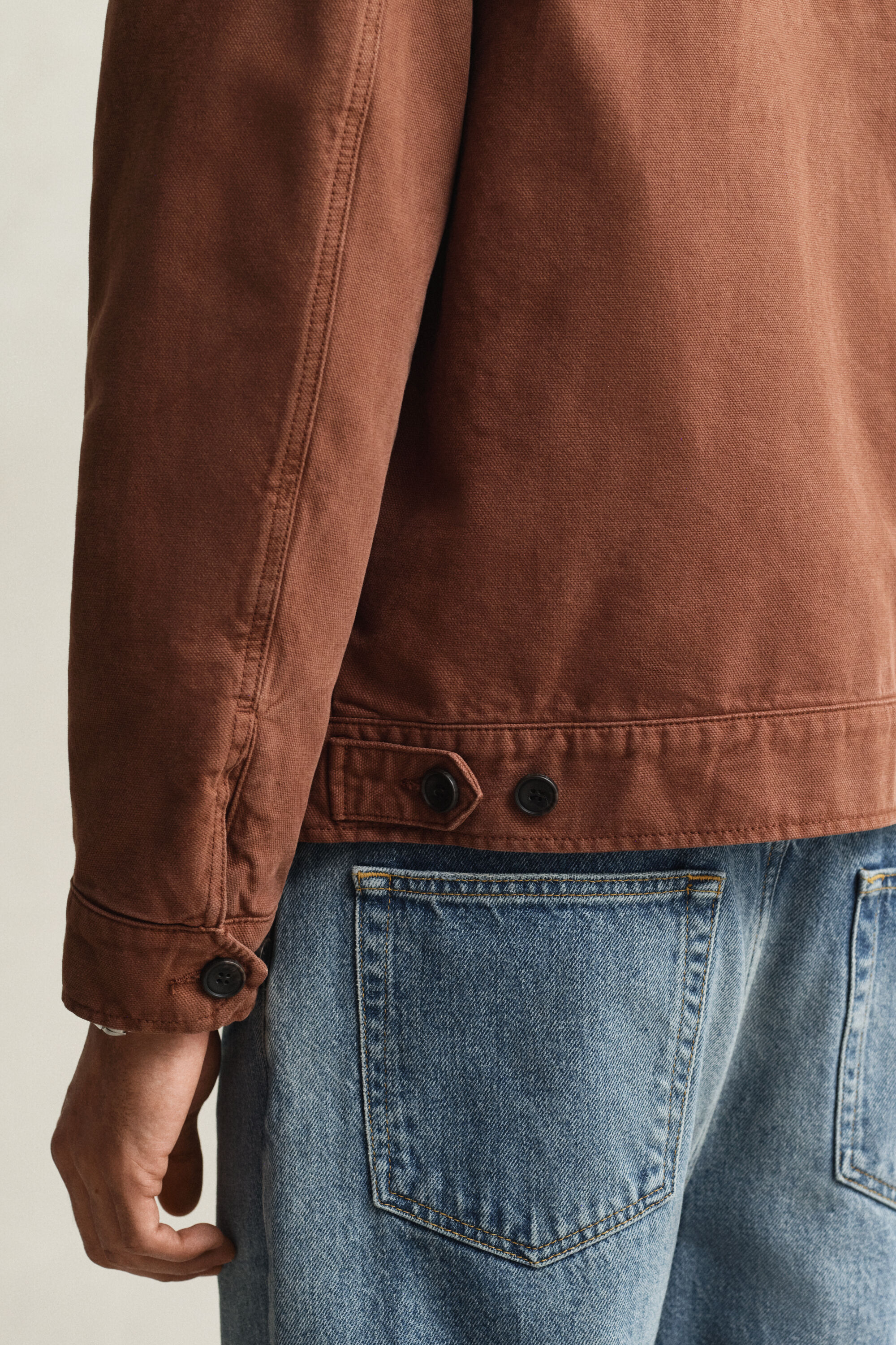 Jacke aus Baumwollcanvas