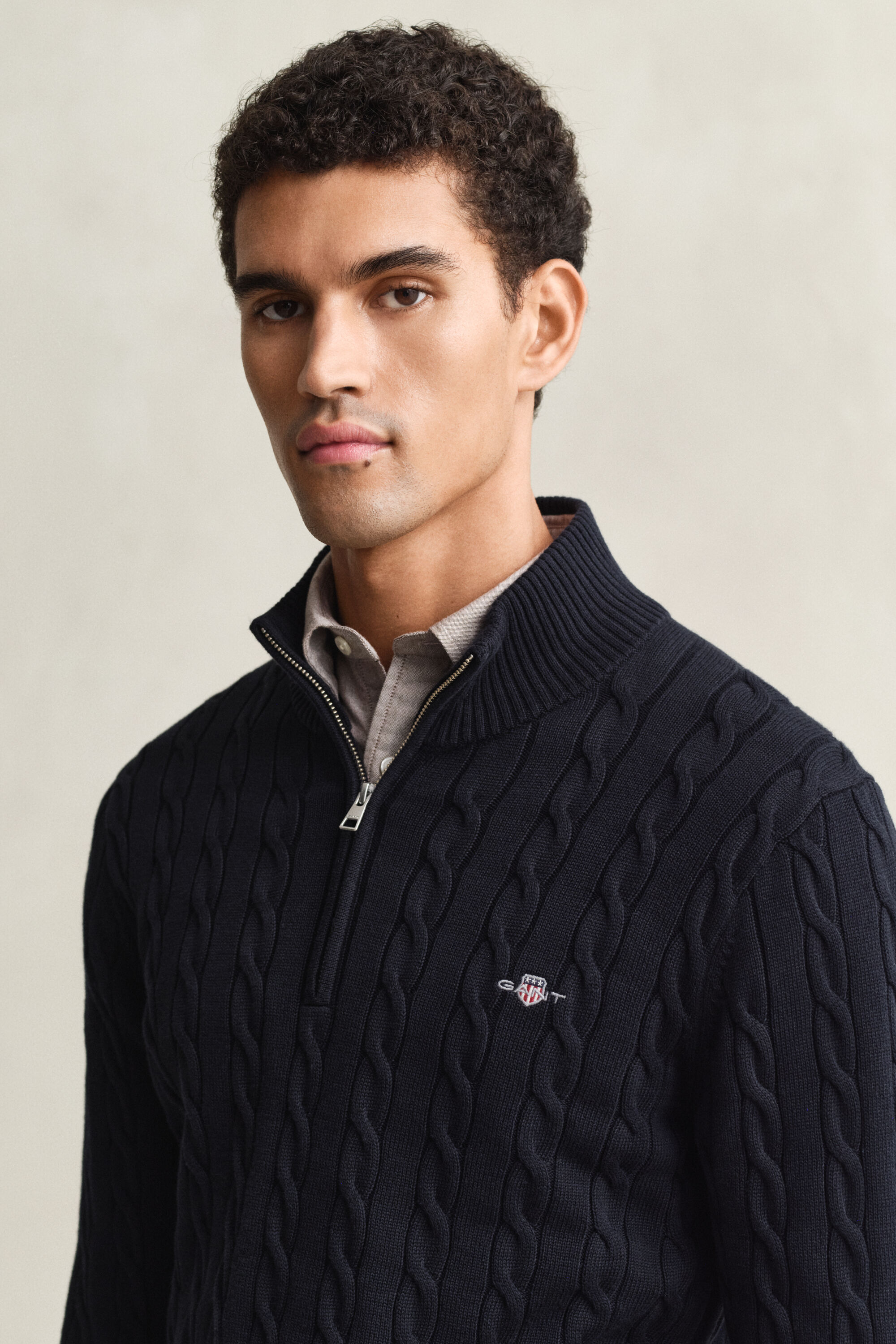 Zopfstrick Troyer aus Baumwolle