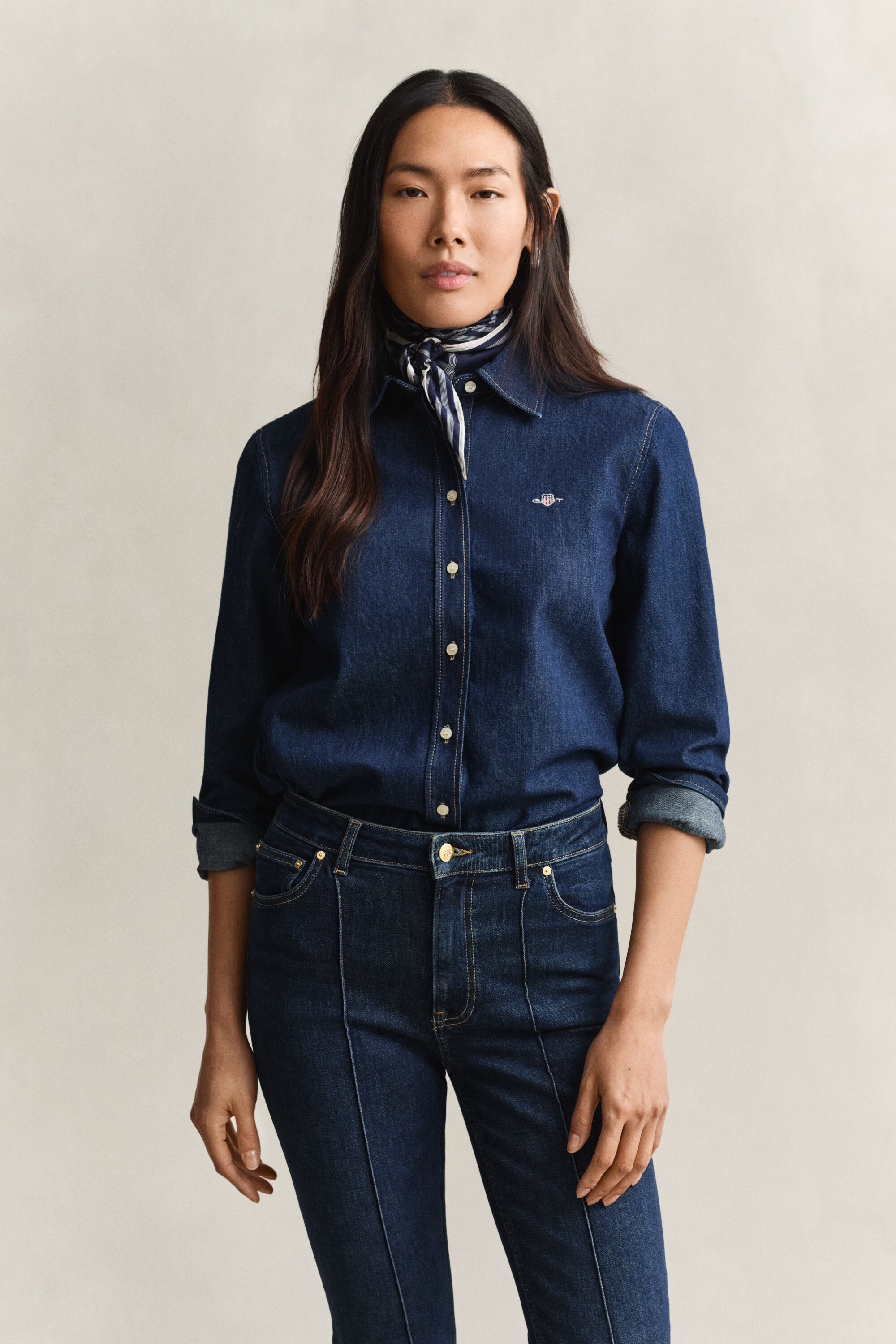Jeansbluse