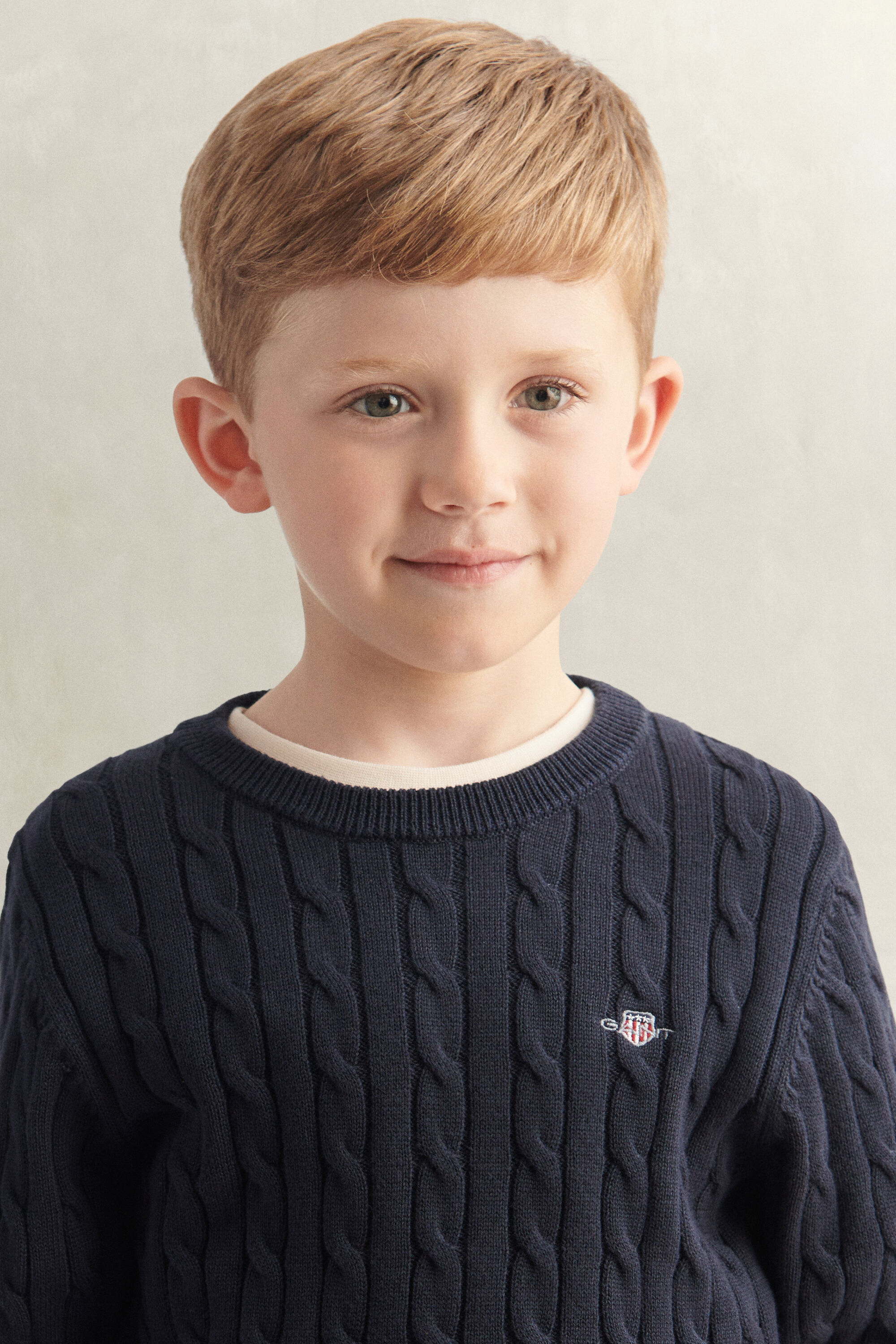 Boys Shield Zopfstrick Pullover