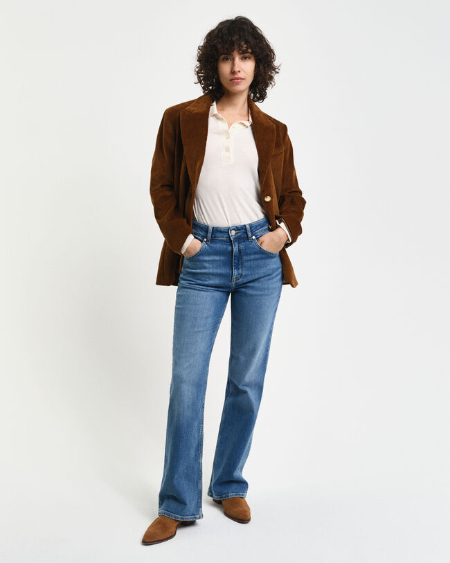 Slim Fit Schlagjeans