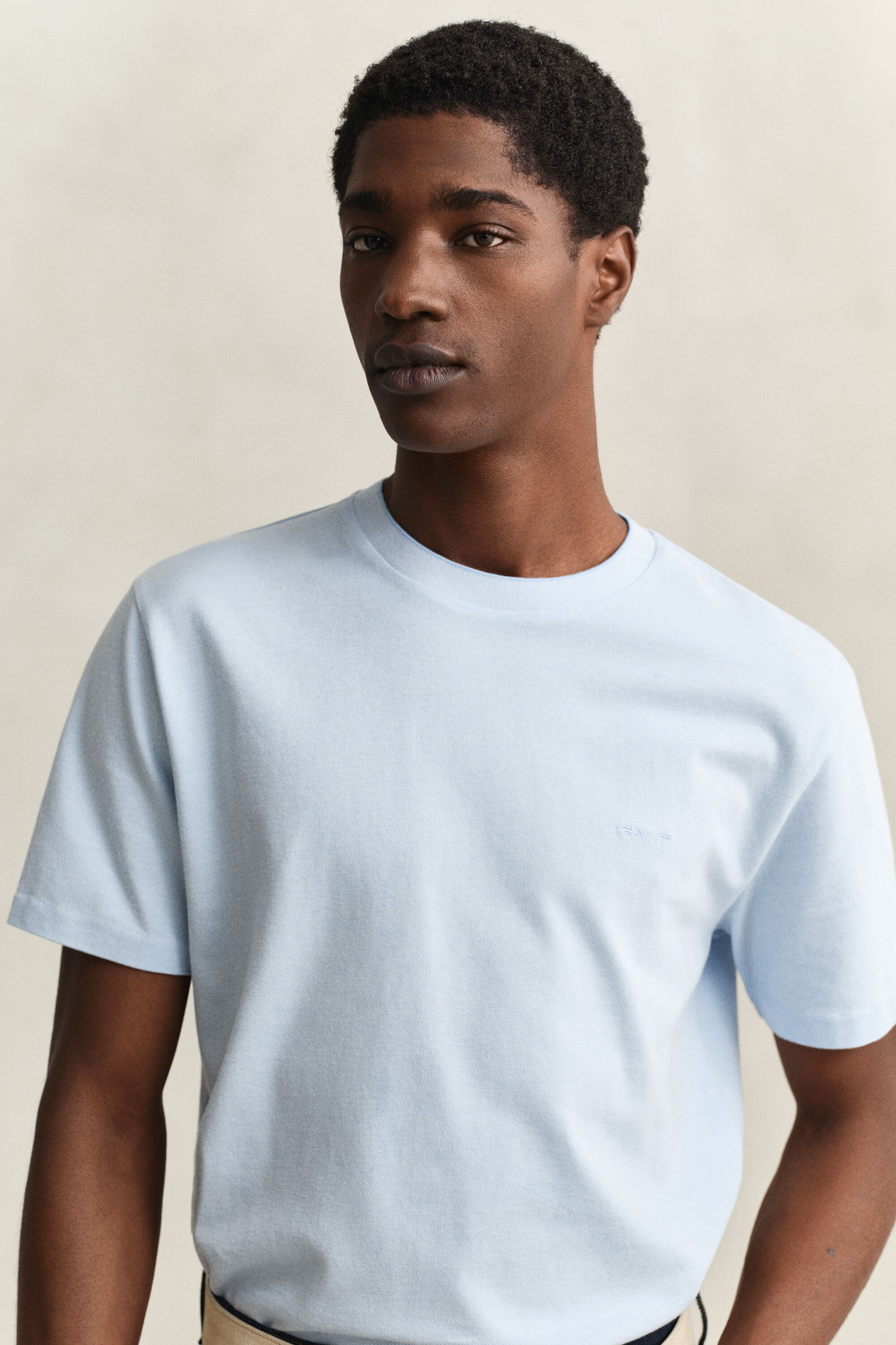 Two-Toned Piqué T-Shirt