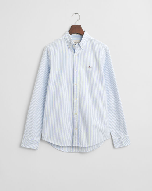 Slim Fit Classic Oxford-Hemd mit Bankerstreifen