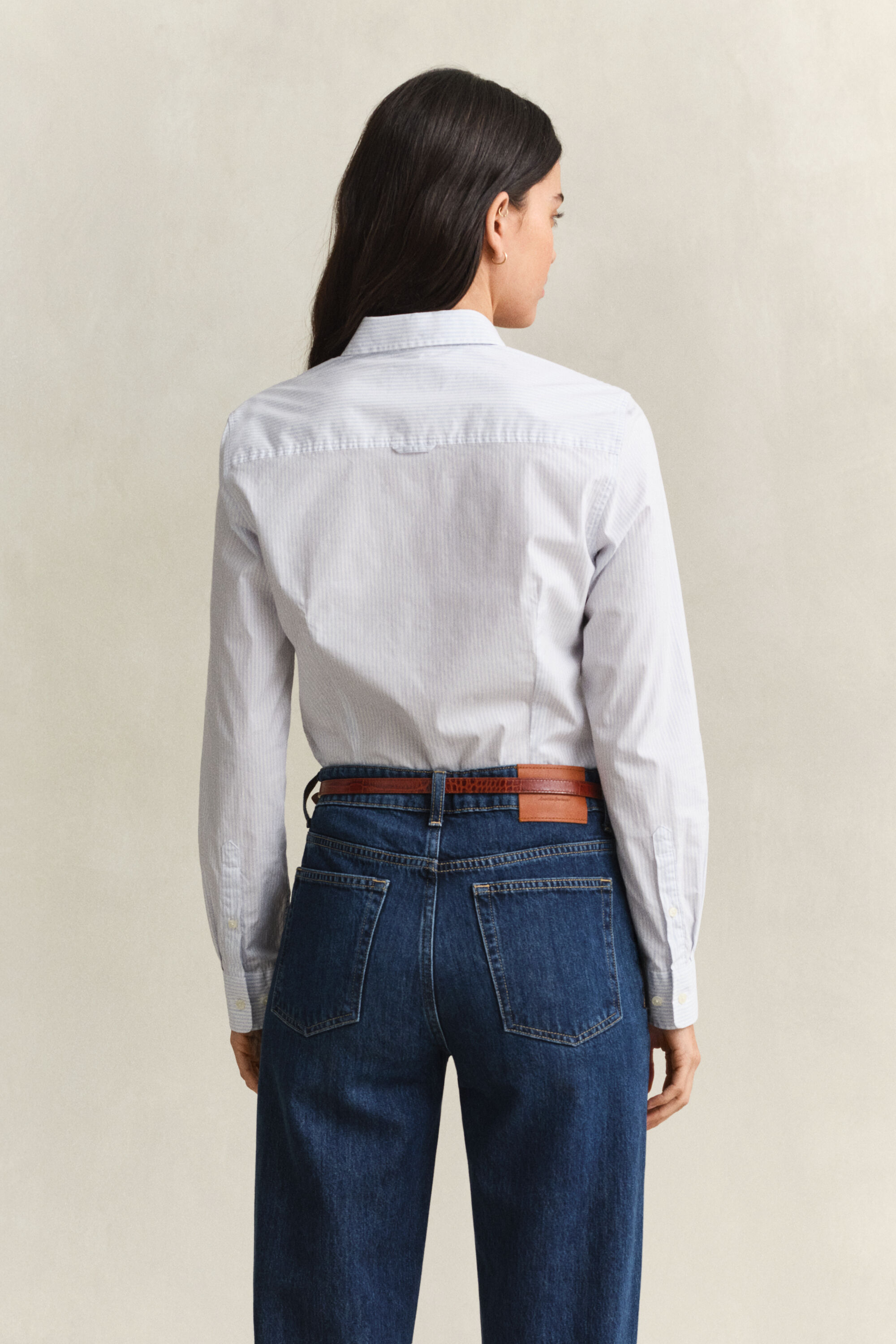 Gestreifte Popeline-Bluse