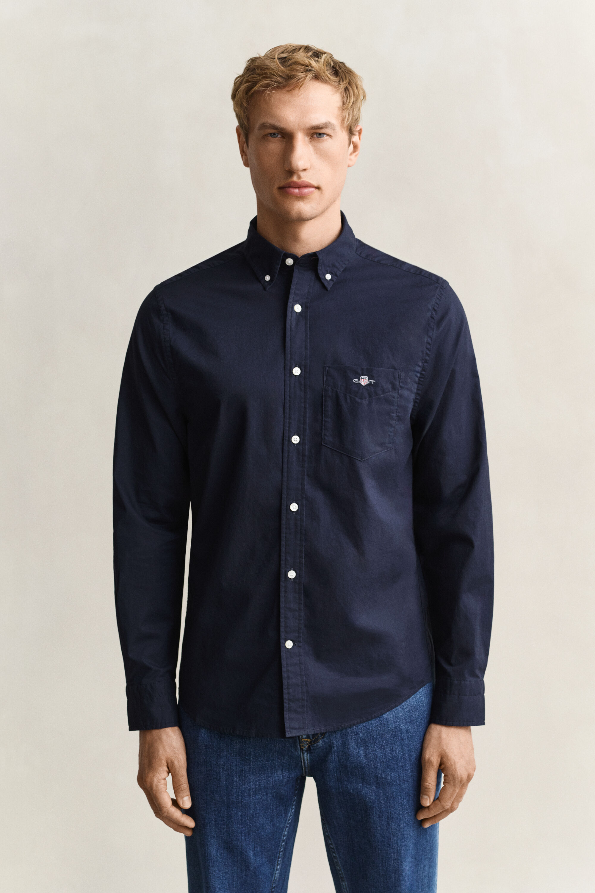 Classic Regular Fit Popeline Hemd