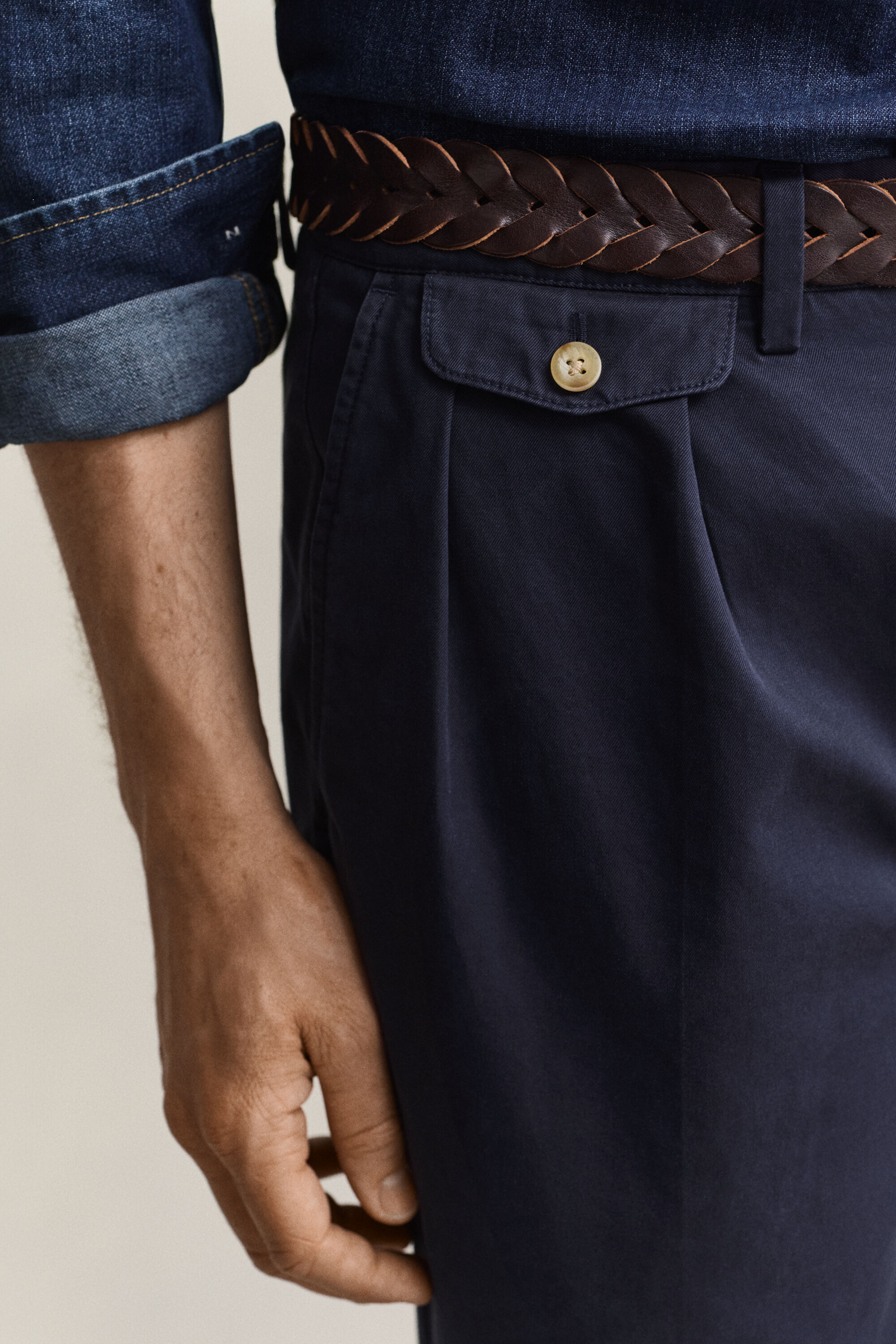 Chinohose aus Baumwolltwill