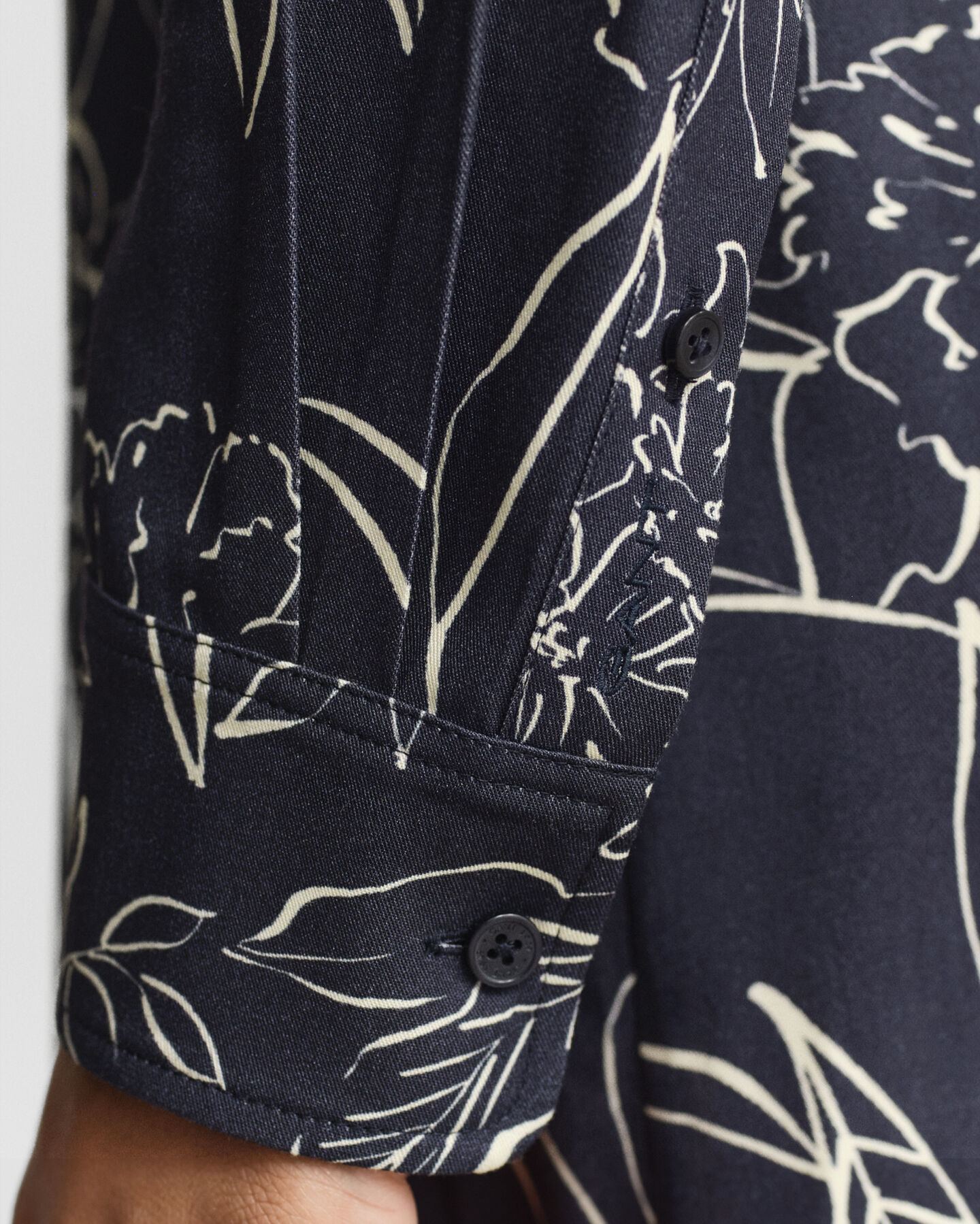 Hemdblusenkleid mit Blumen-Print