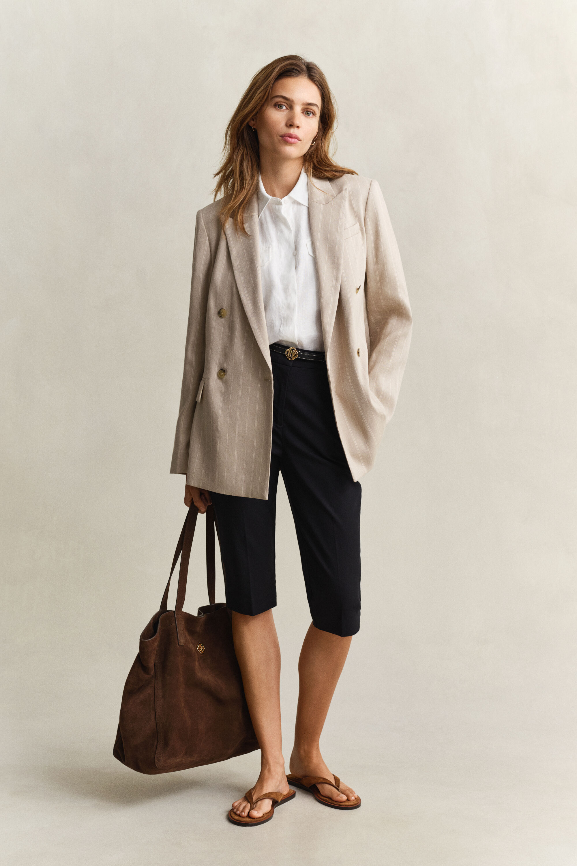 Ärmellose Streifenbluse