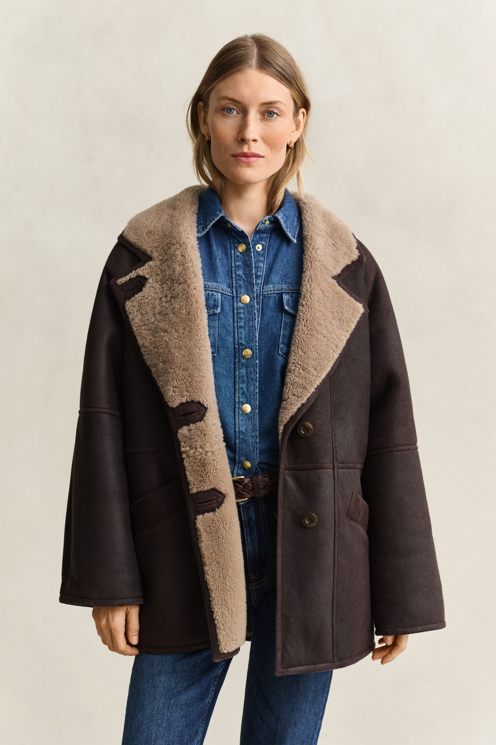 Shearling-Jacke