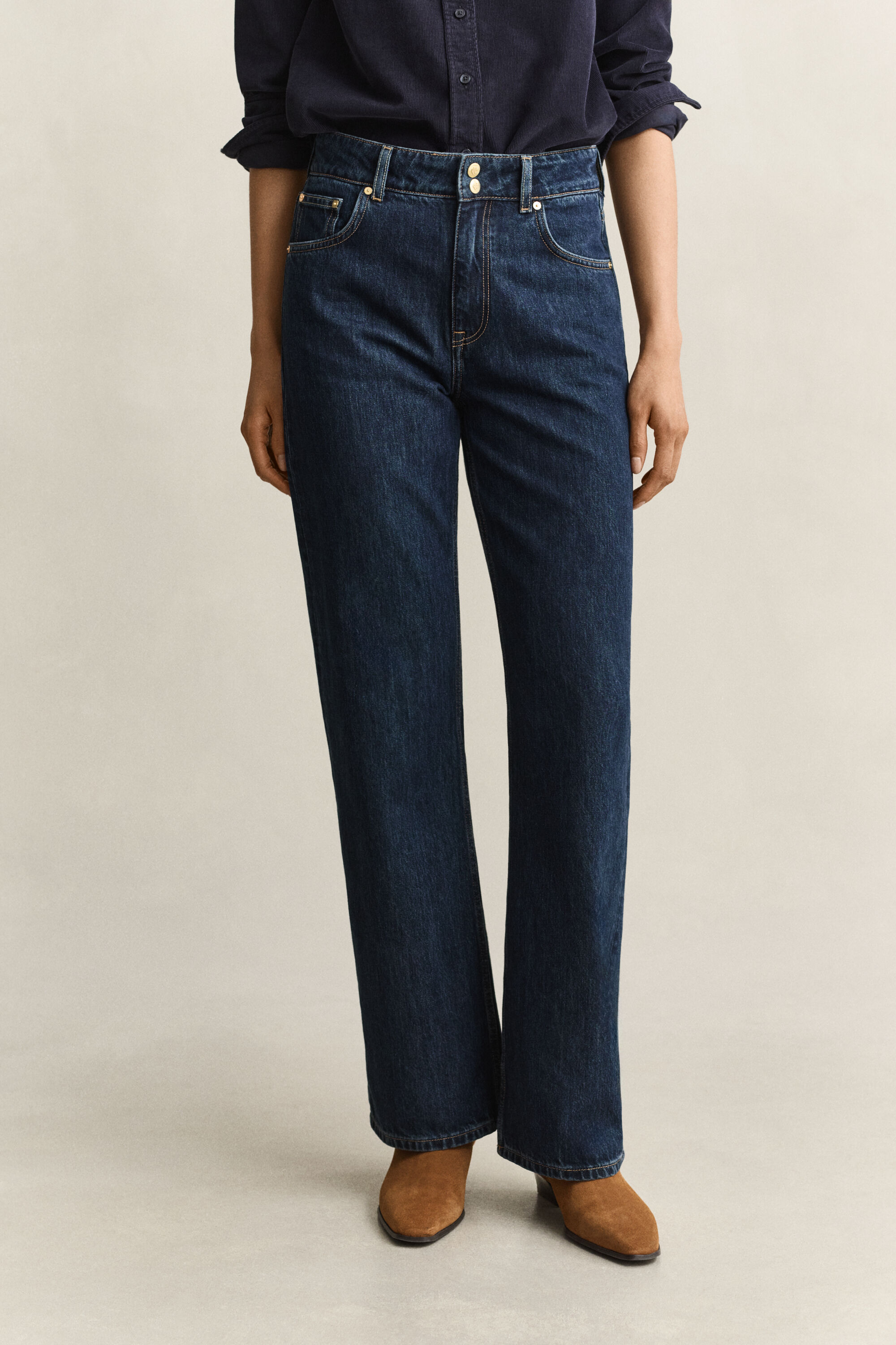 Geknöpfte Relxed Fit Jeans