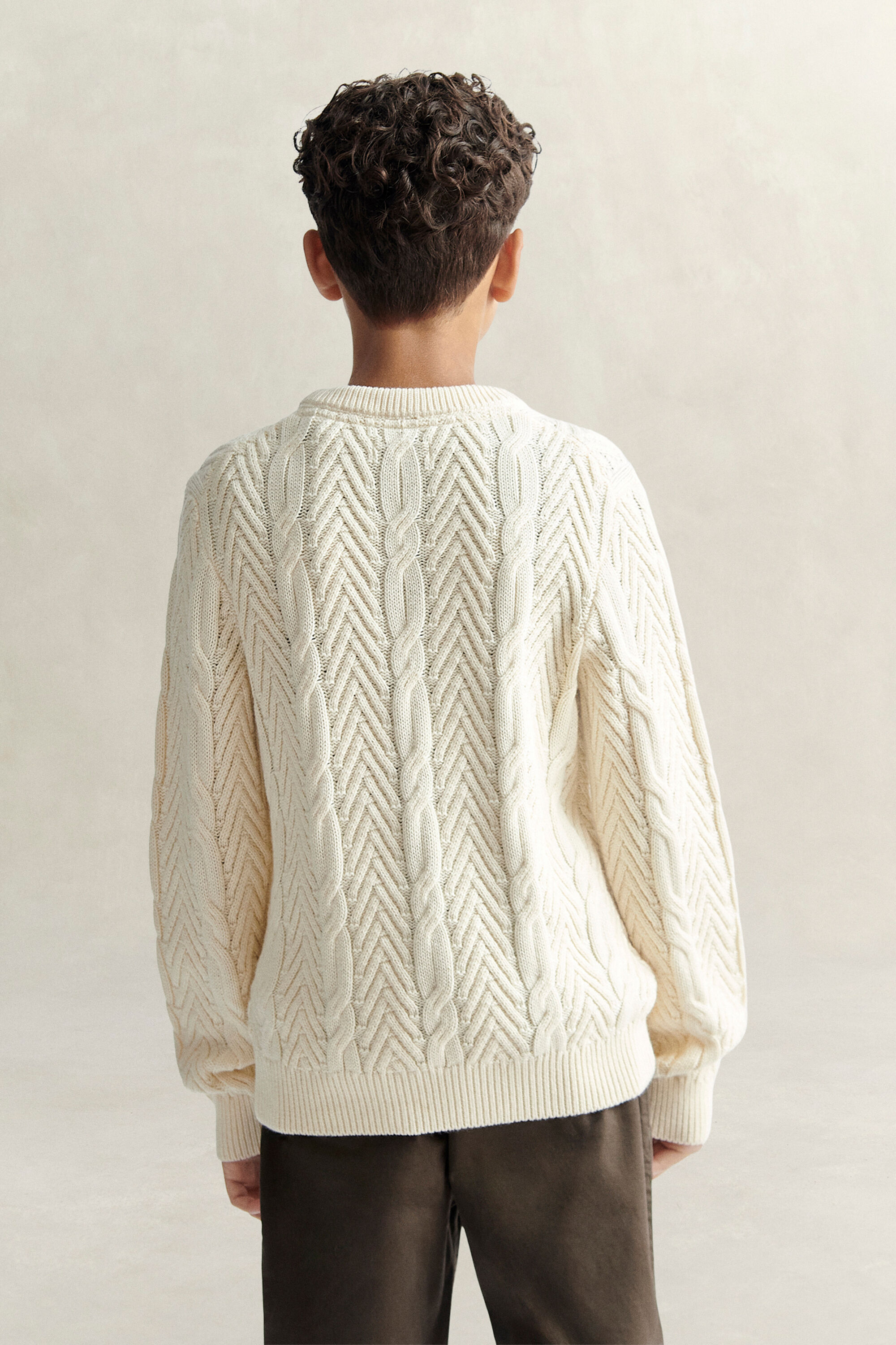 Teen Boys Zopfstrickpullover